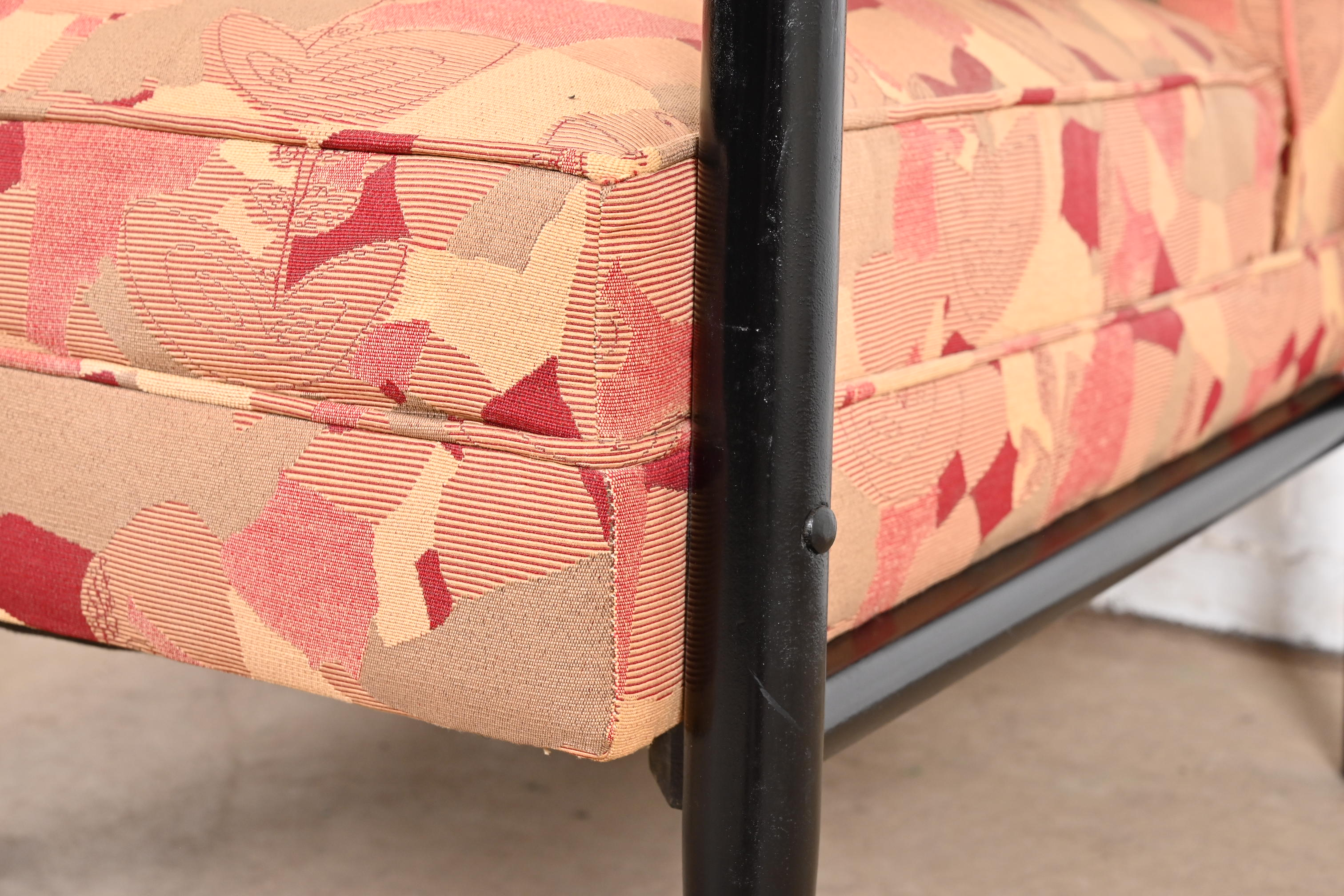 Paul McCobb Planner Group Ebonized and Upholstered Lounge Chair, 1950s - Image 8