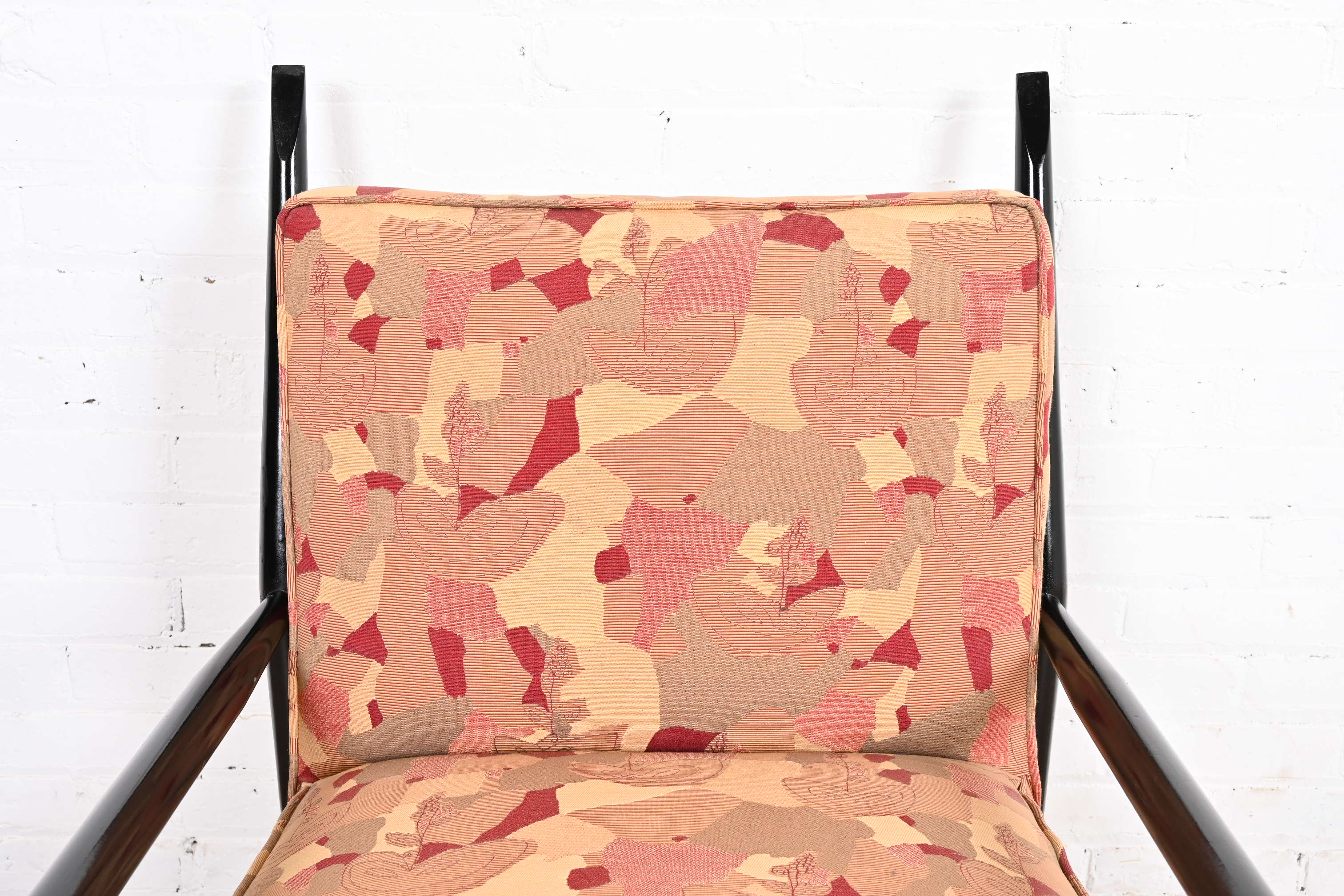 Paul McCobb Planner Group Ebonized and Upholstered Lounge Chair, 1950s - Image 5