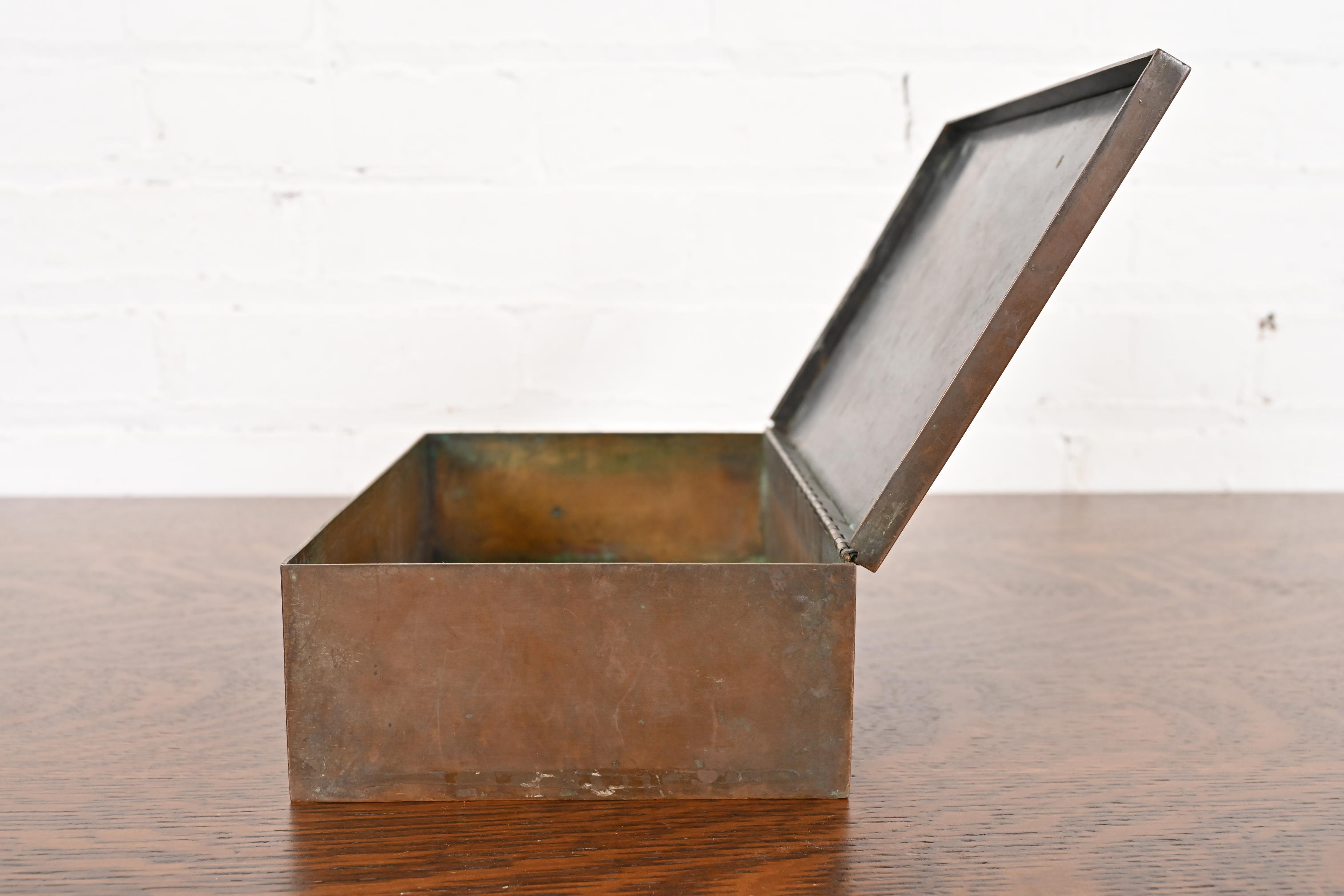 Heintz Arts & Crafts Bronze Cigar Box - Image 7