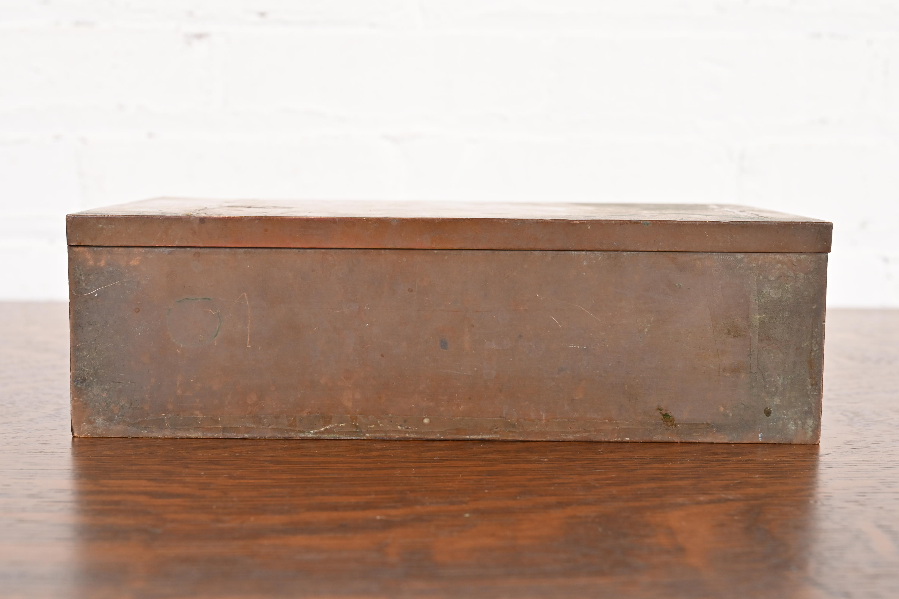 Heintz Arts & Crafts Bronze Cigar Box - Image 4