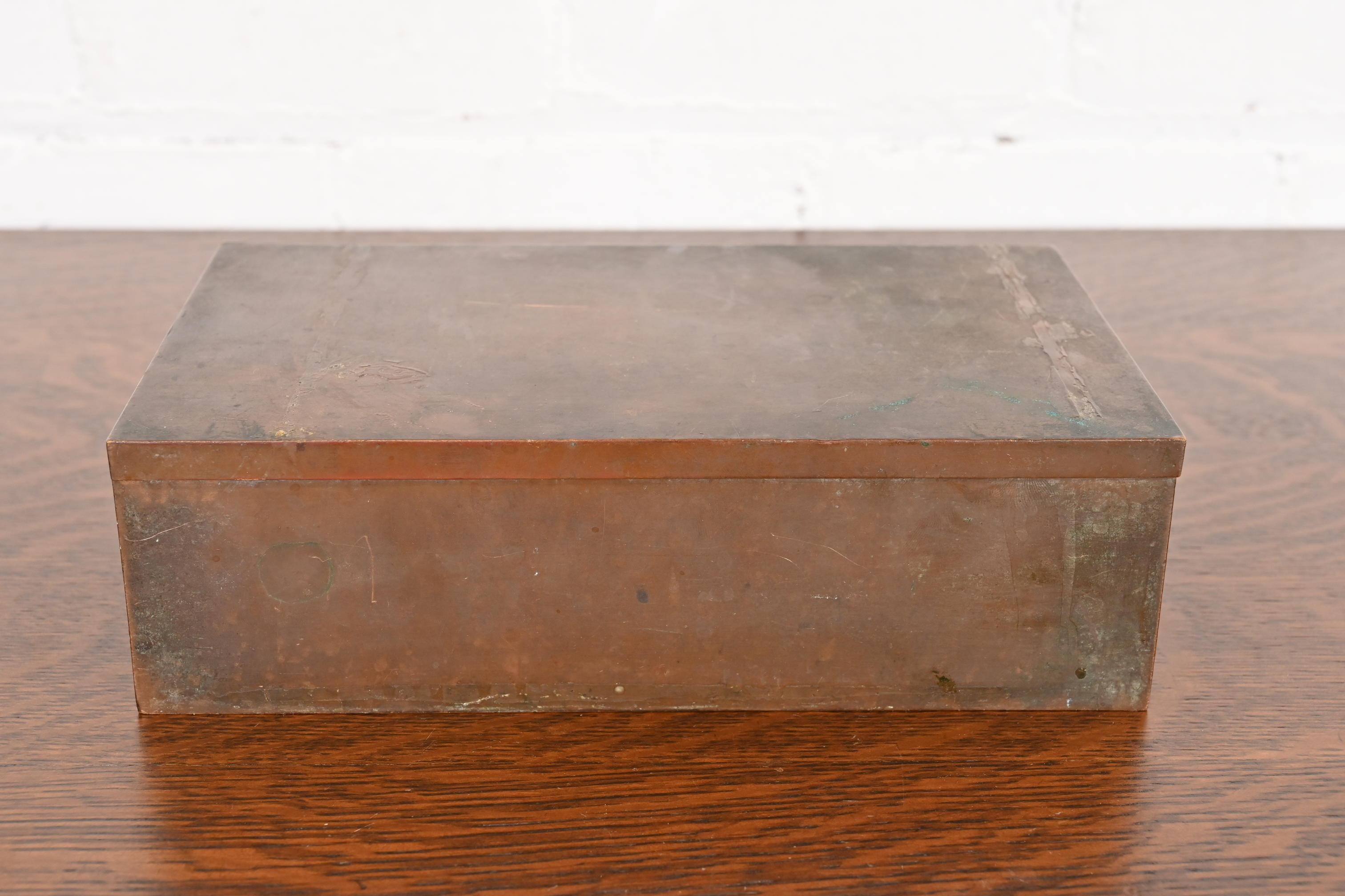 Heintz Arts & Crafts Bronze Cigar Box - Image 5