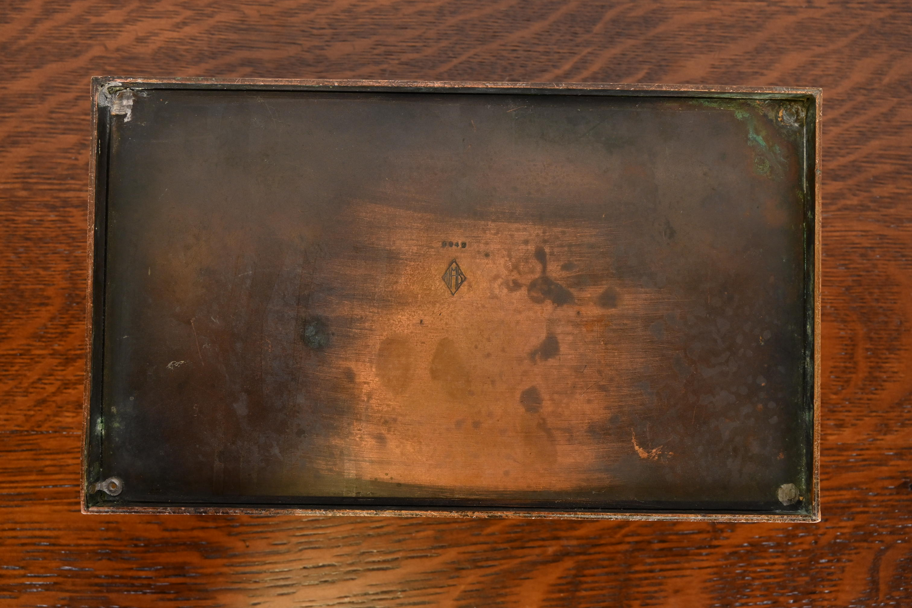 Heintz Arts & Crafts Bronze Cigar Box - Image 9
