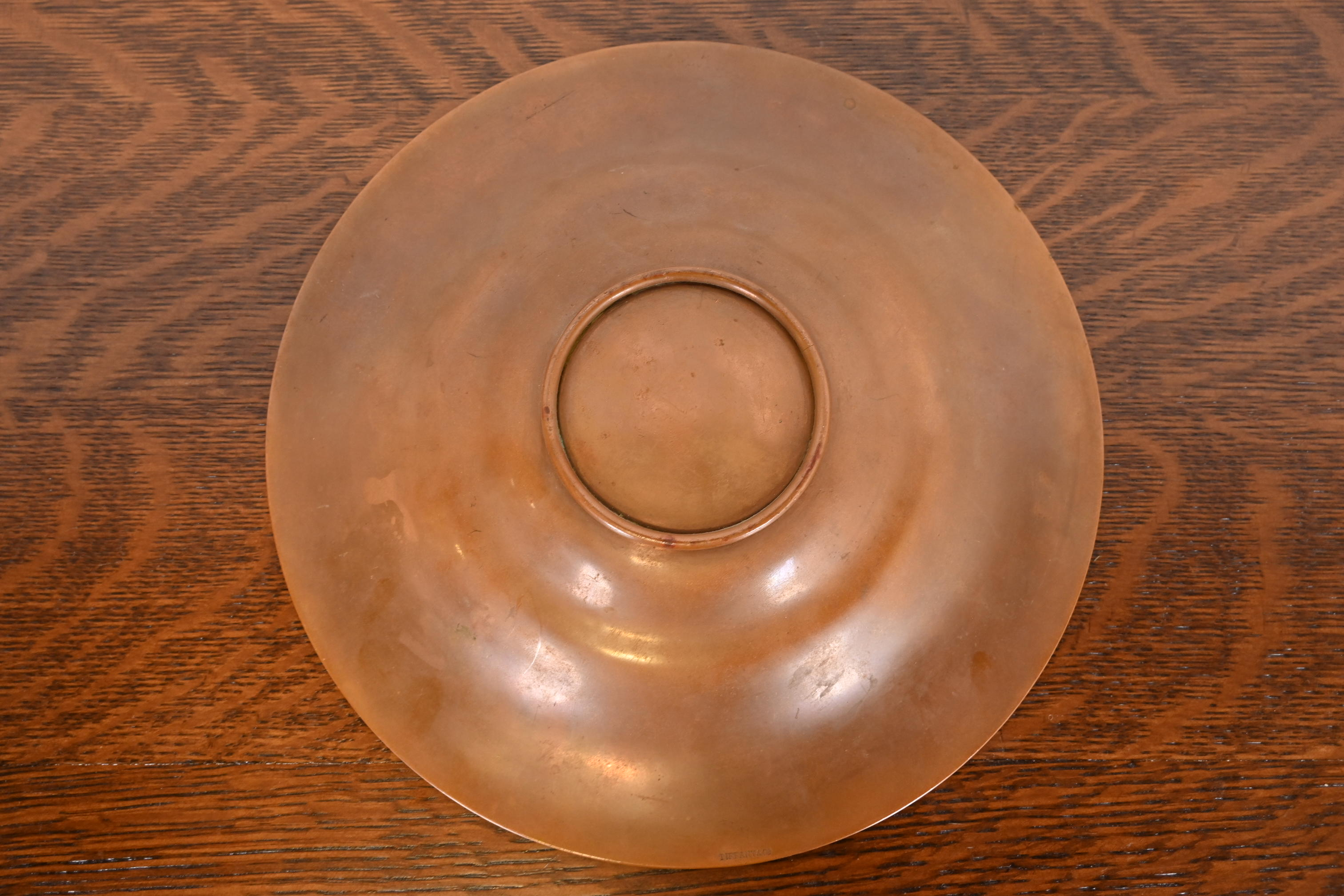 Tiffany & Co. Antique Bronze Decorative Shallow Bowl, Circa 1900 - Image 7