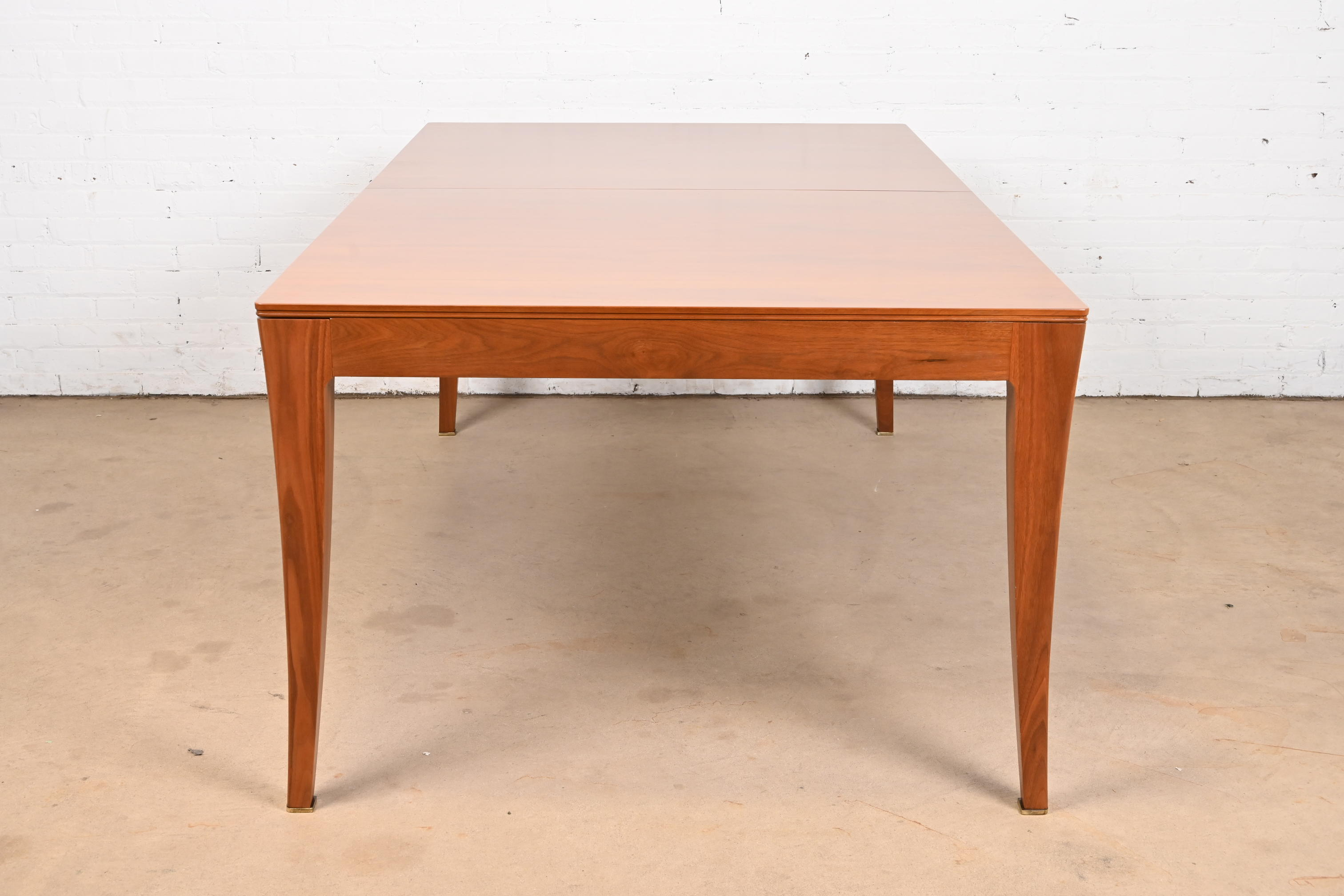 Bill Sofield for Baker Furniture Modern Walnut Extension Dining Table, Newly Refinished - Image 10