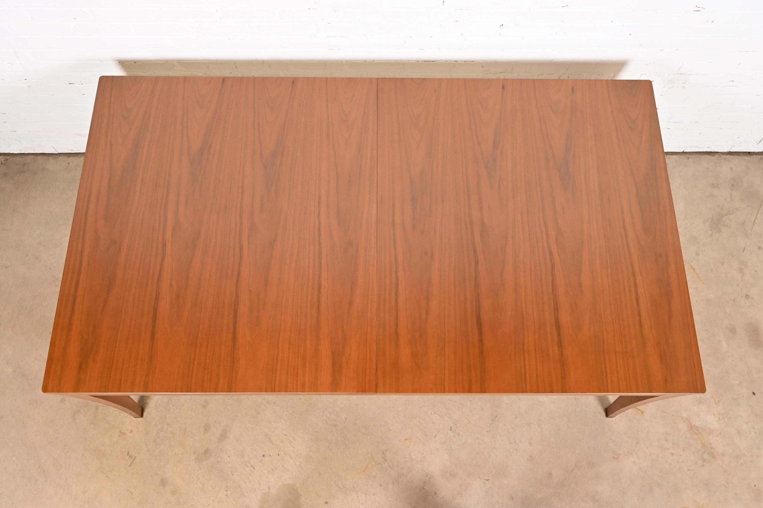 Bill Sofield for Baker Furniture Modern Walnut Extension Dining Table, Newly Refinished - Image 9