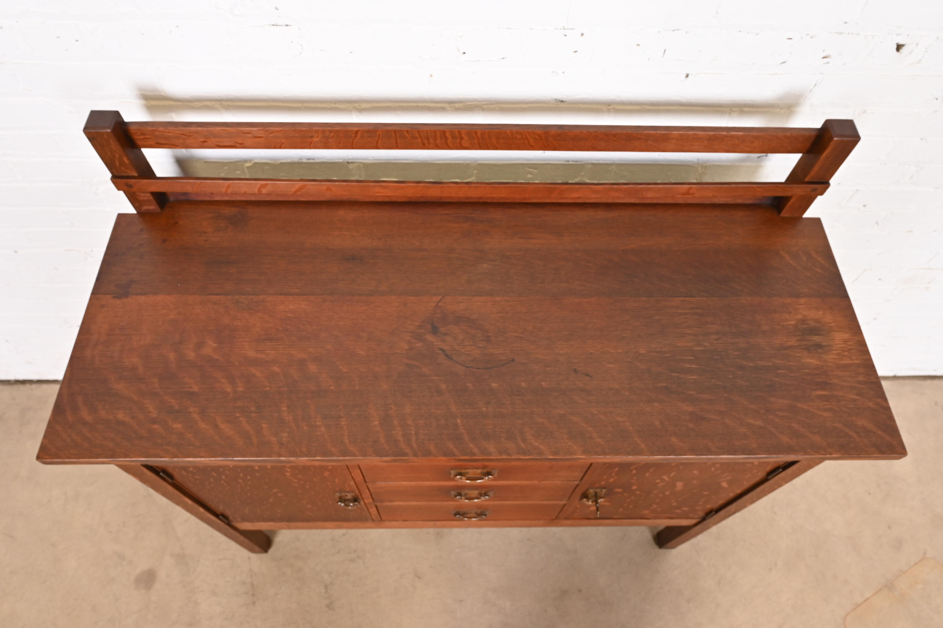 Gustav Stickley Mission Oak Arts & Crafts Sideboard, Circa 1900 - Image 8