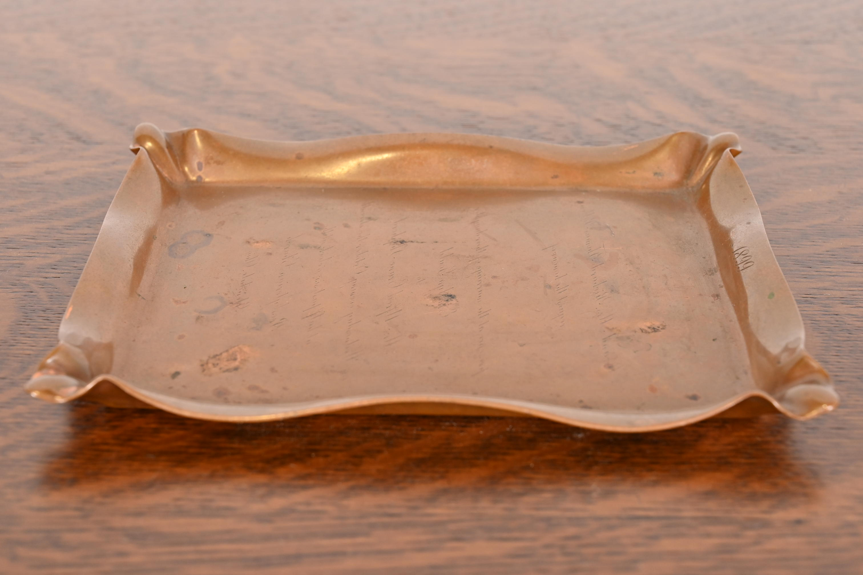 Tiffany & Co. Antique Art Nouveau Bronze Ashtray or Catchall, 1899 - Image 3