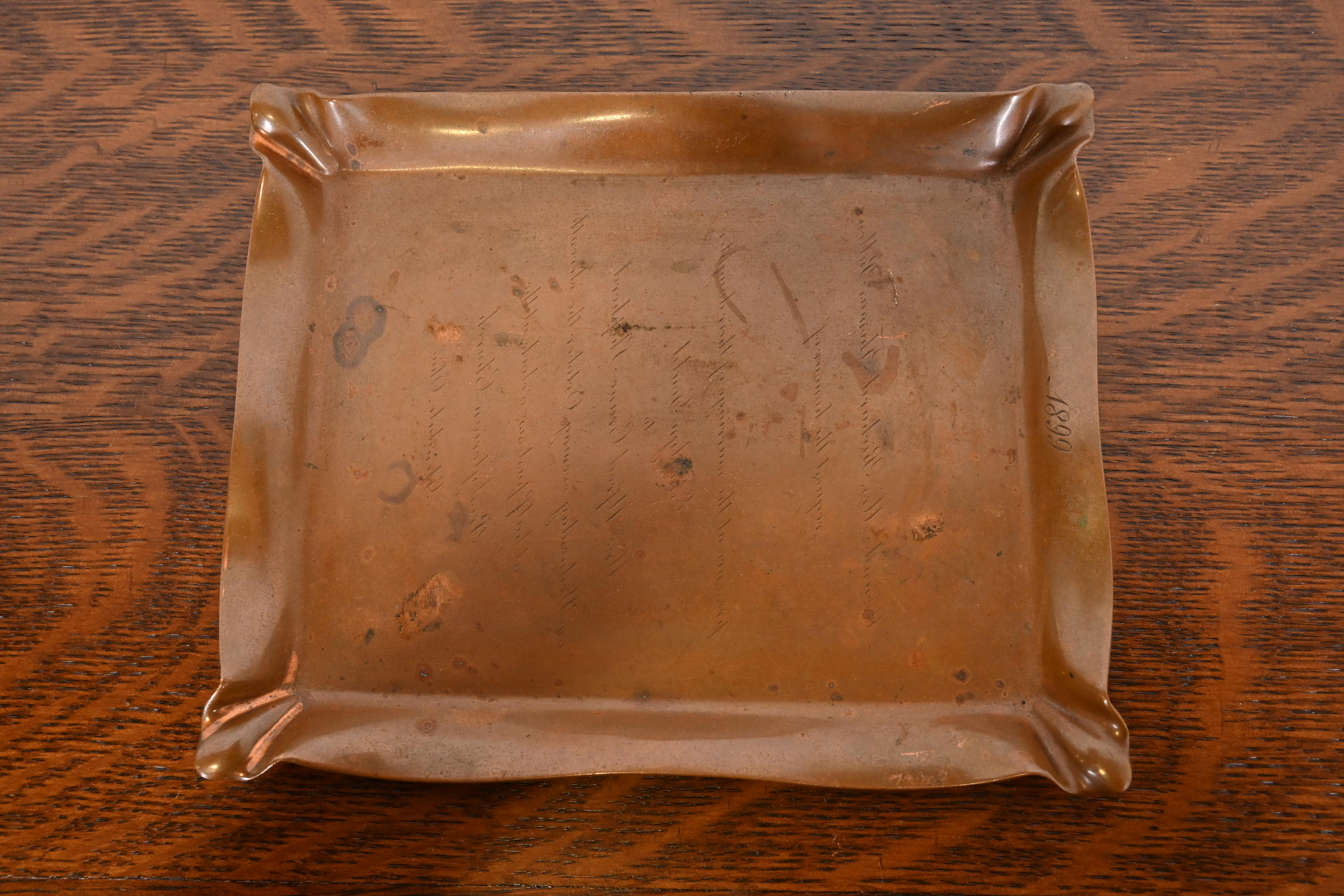 Tiffany & Co. Antique Art Nouveau Bronze Ashtray or Catchall, 1899 - Image 5