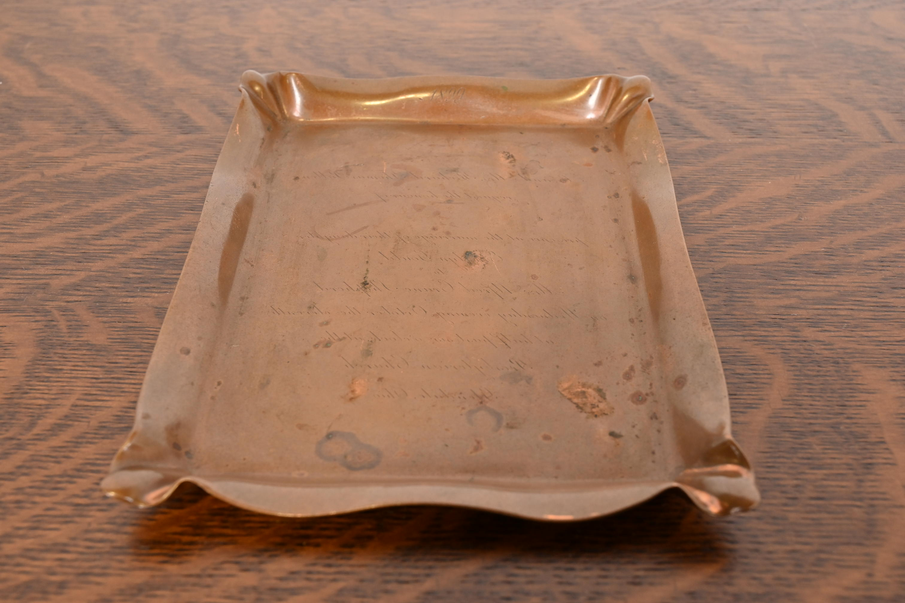 Tiffany & Co. Antique Art Nouveau Bronze Ashtray or Catchall, 1899 - Image 6