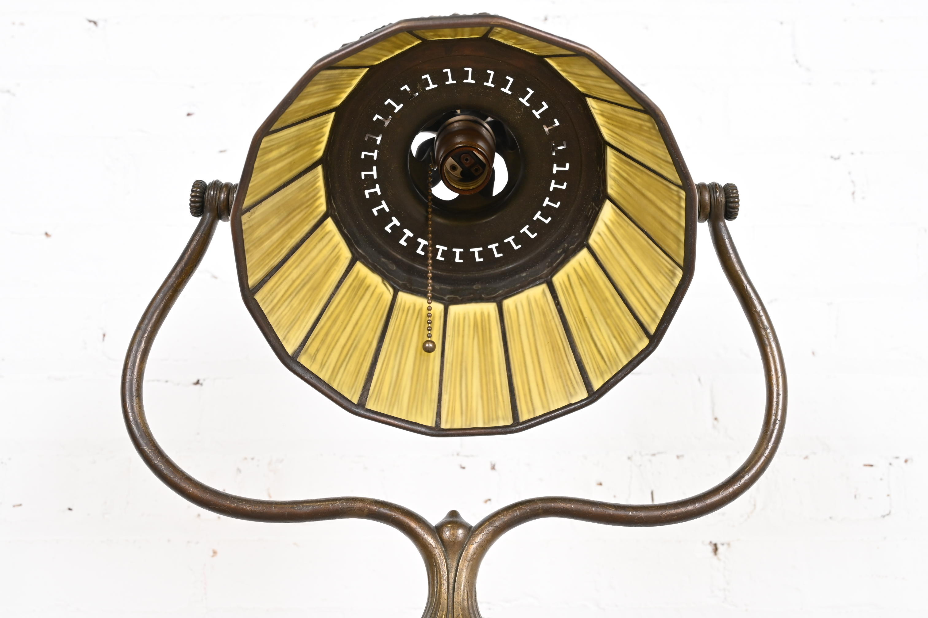 Tiffany Studios New York Linenfold Harp Floor Lamp - Image 7