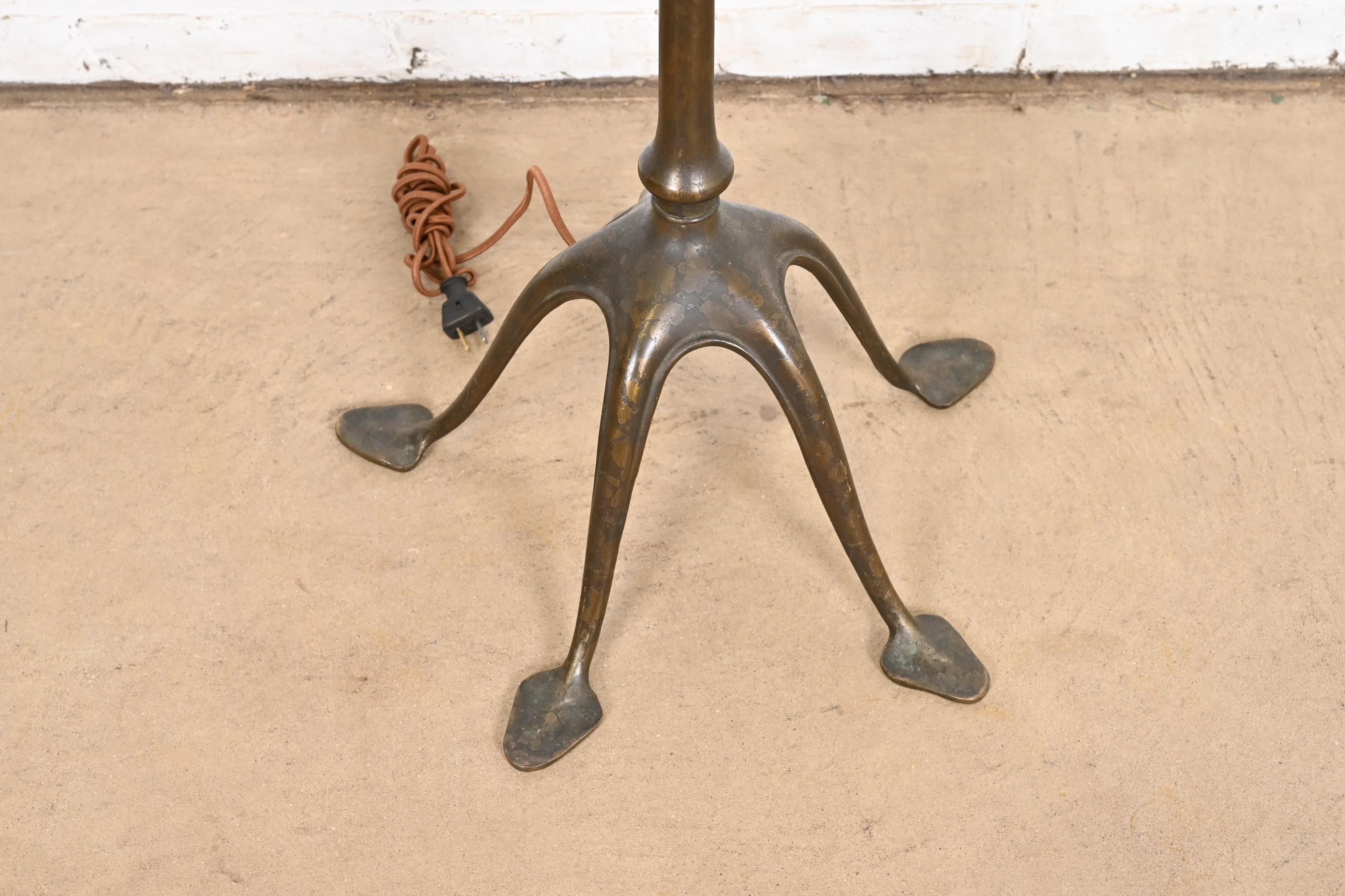 Tiffany Studios New York Linenfold Harp Floor Lamp - Image 10