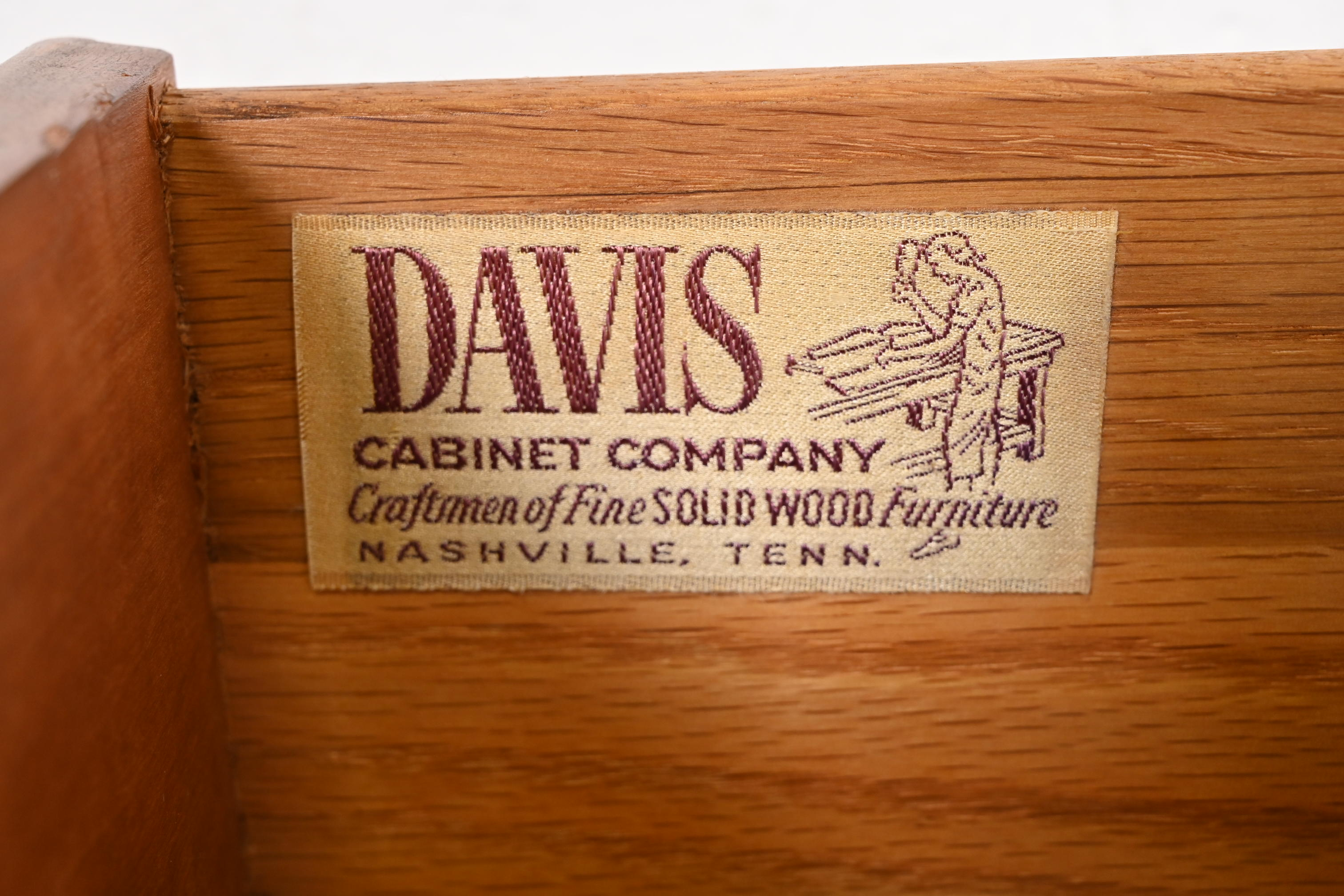 Davis Cabinet Co. French Provincial Louis XV Carved Cherry Wood Bedside Chests, Pair - Image 8