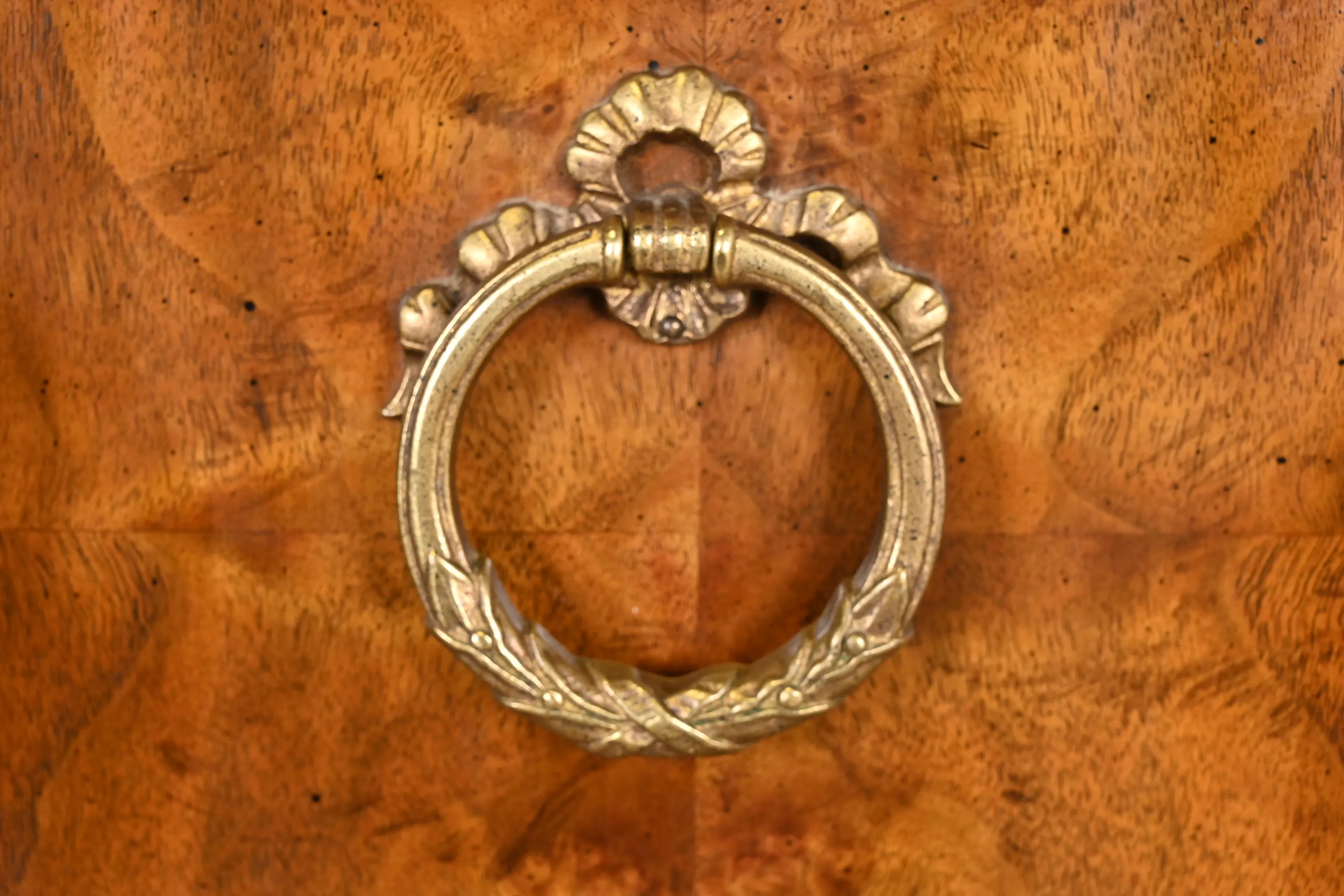 Drexel Heritage French Regency Louis XVI Carved Burled Walnut Armoire Dresser or Linen Press - Image 6