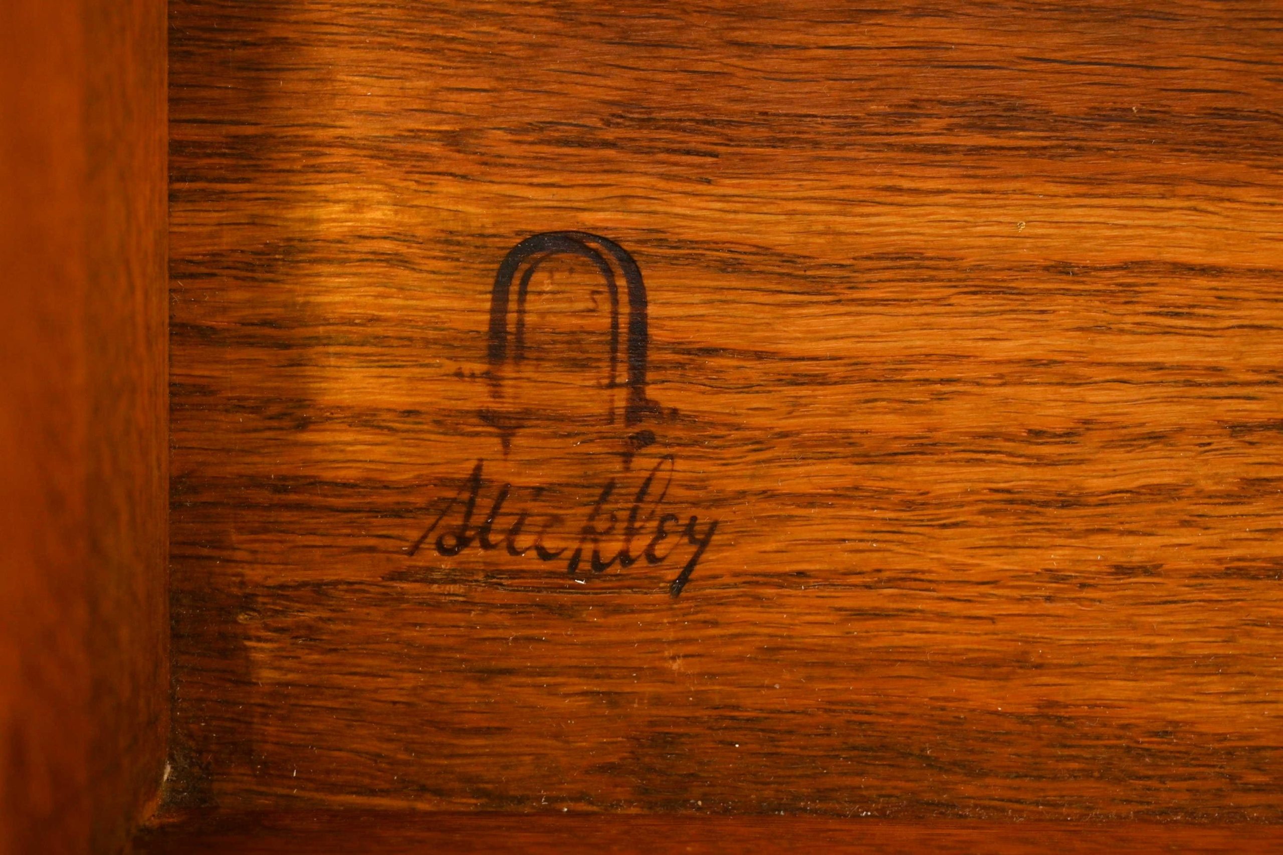 Gustav Stickley Antique Mission Oak Arts & Crafts Drop Front Secretary Desk, Circa 1900 - Image 8