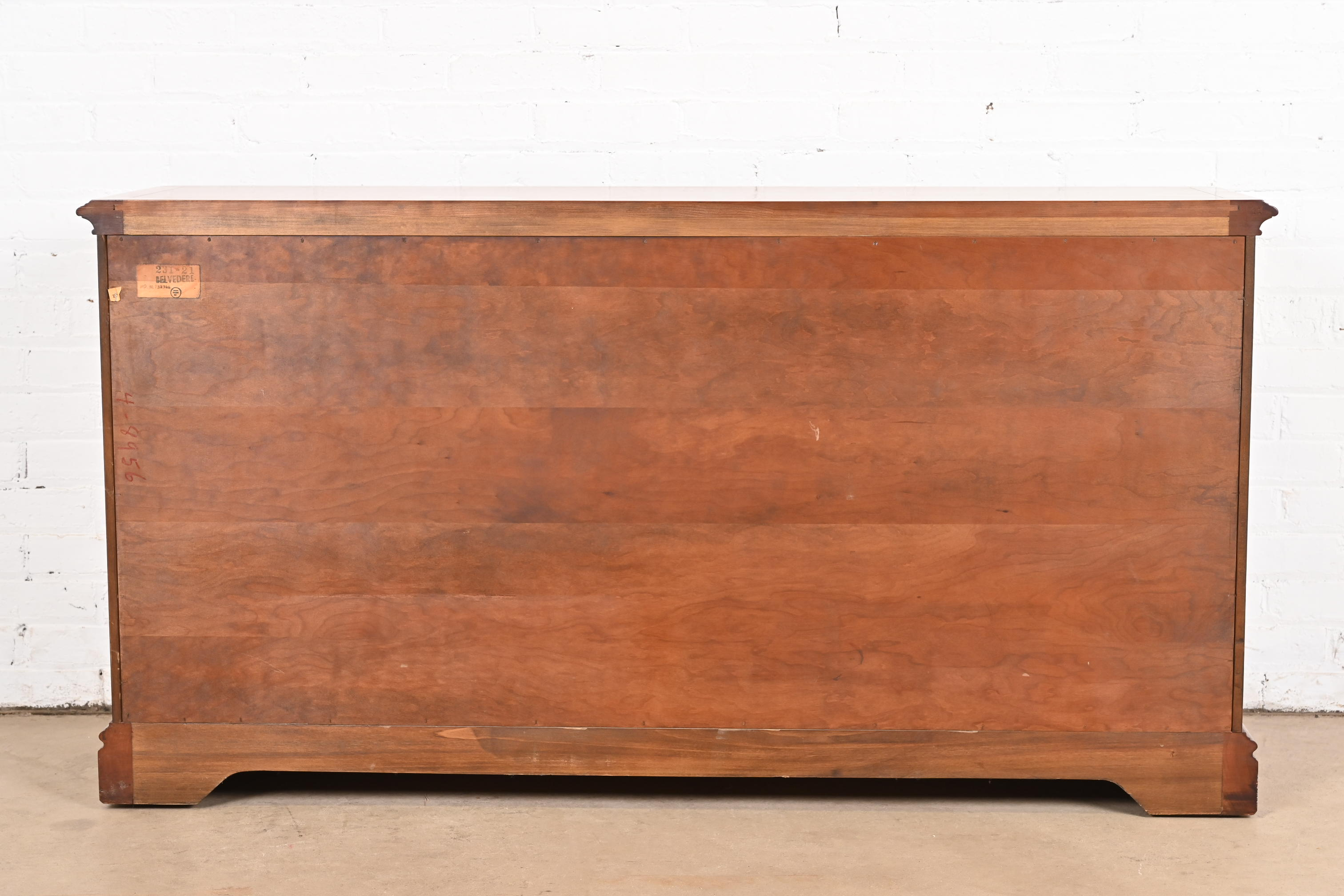 Kindel Furniture French Provincial Louis XV Cherry Wood Sideboard or Bar Cabinet, Circa 1960s - Image 11