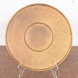 Louis Comfort Tiffany Furnaces Favrile Bronze Doré Charger Plate or Serving Tray