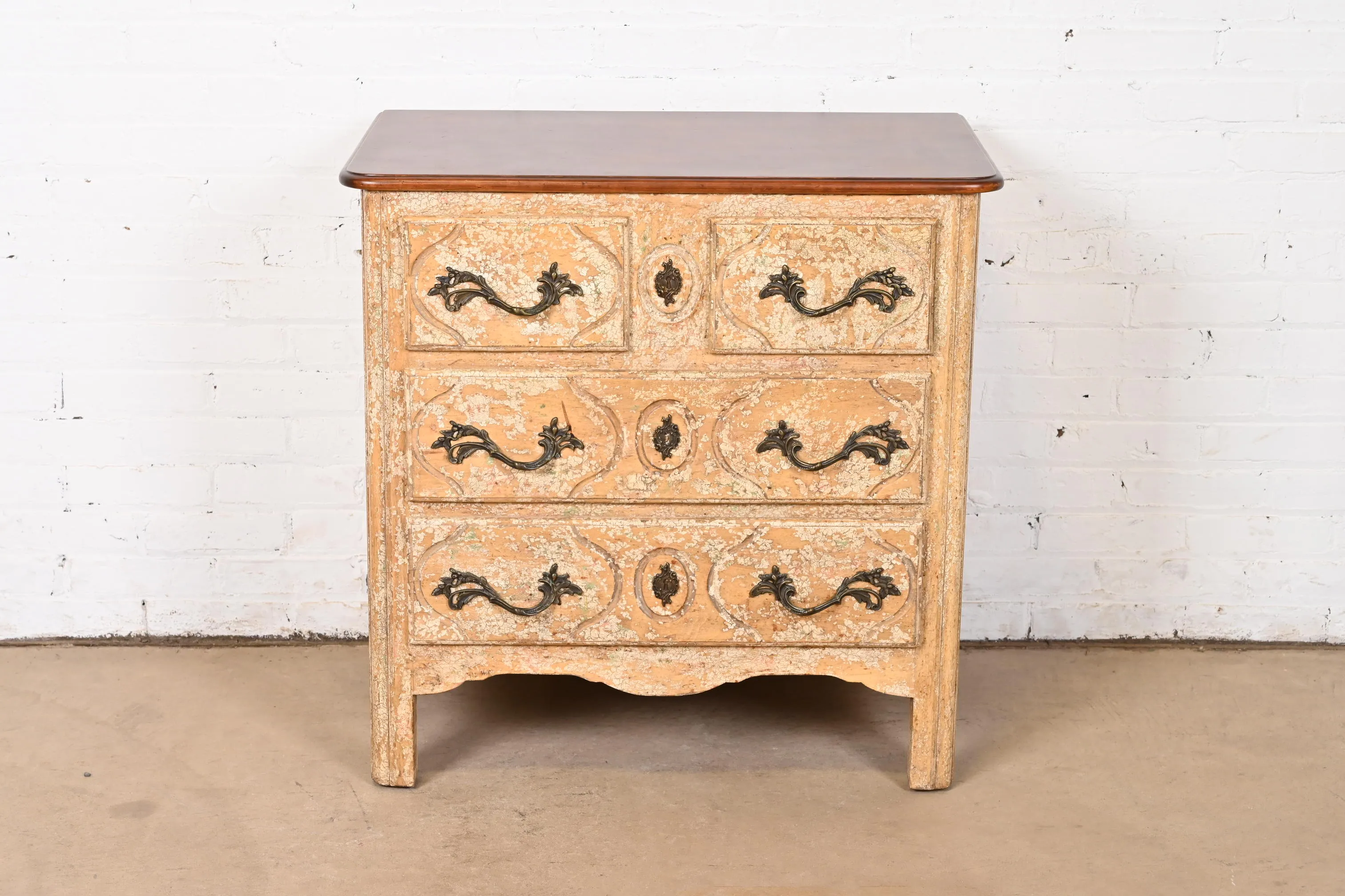Minton Spidell French Provincial Louis XV Bedside Chest - Image 2