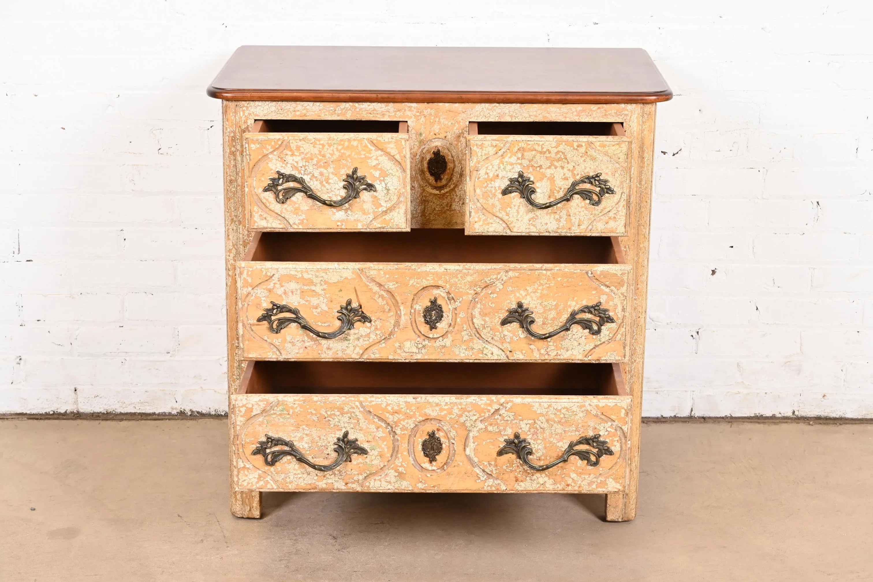 Minton Spidell French Provincial Louis XV Bedside Chest - Image 5