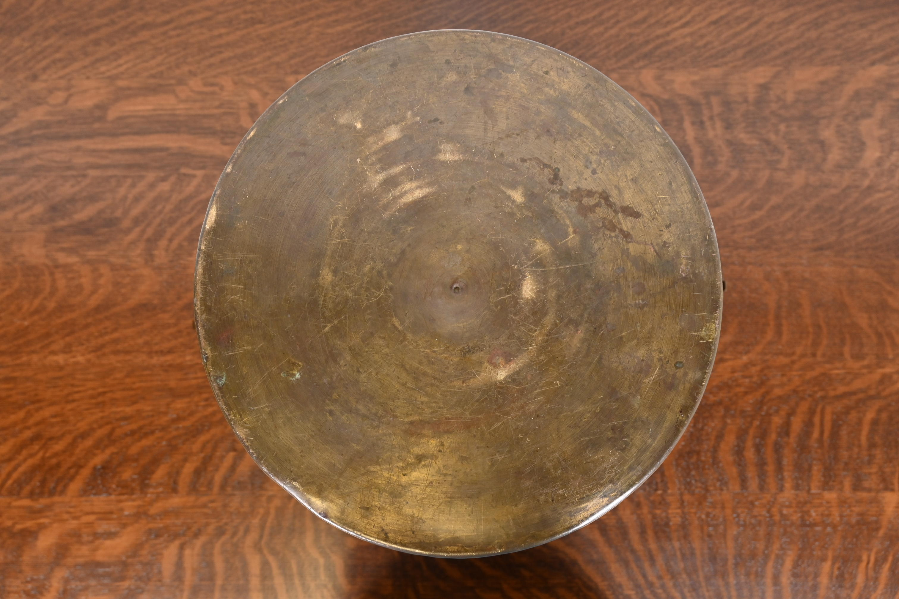 Roycroft Arts & Crafts Hammered Brass Large Jardiniere, Circa 1910 - Image 8
