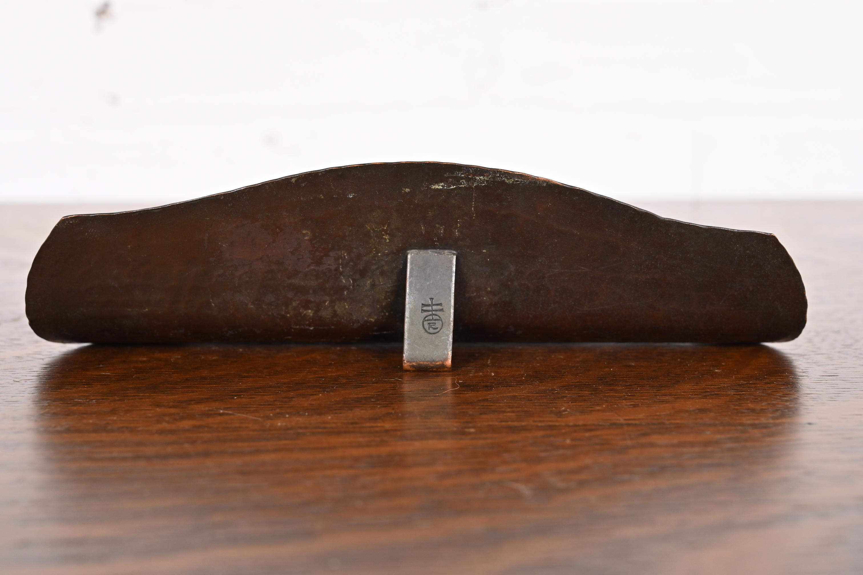 Roycroft Arts & Crafts Hammered Copper Pen Tray - Image 8