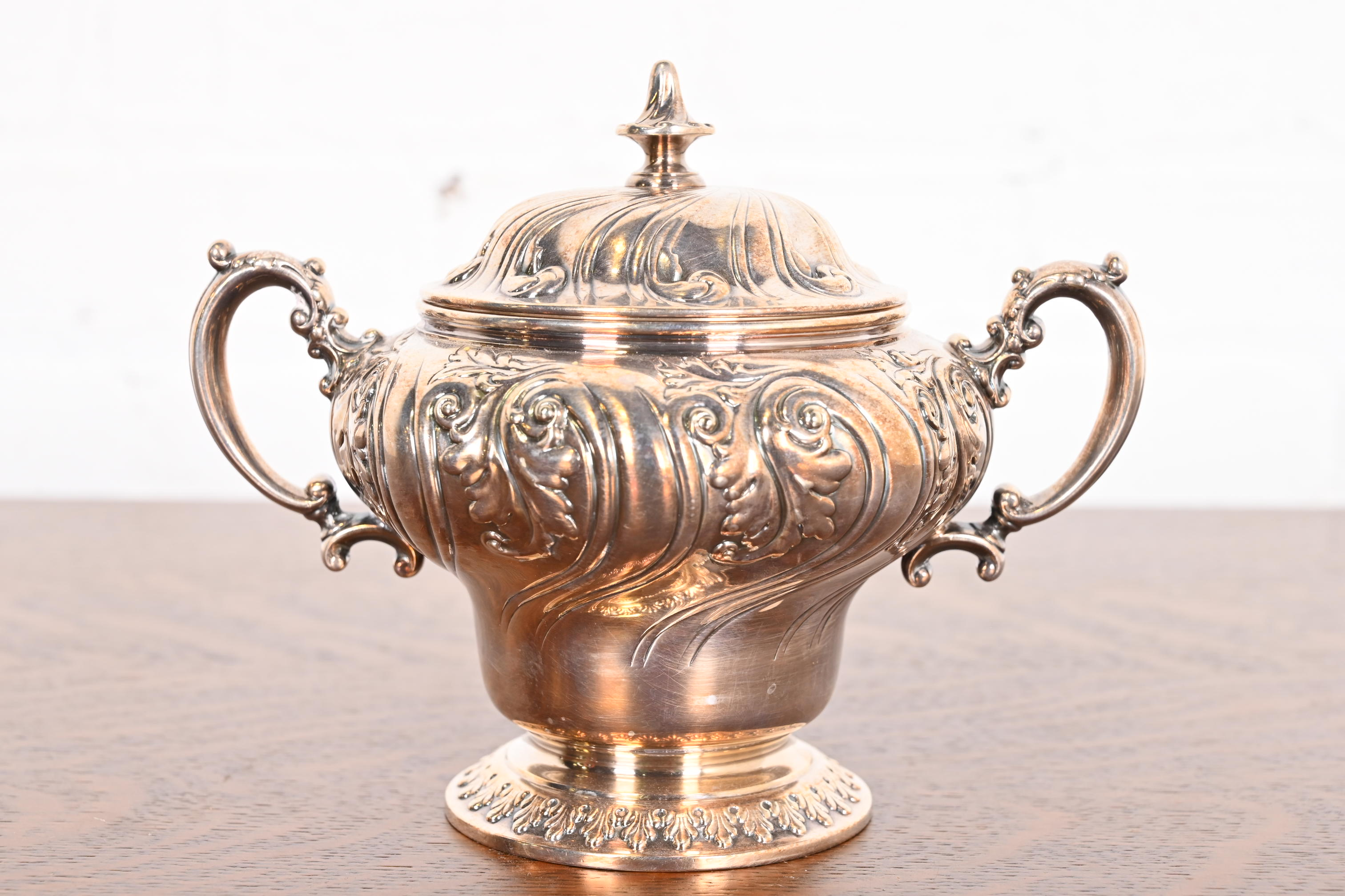 Tiffany & Co. Antique Repousse Silver Plate Coffee or Tea Service Set - Image 7