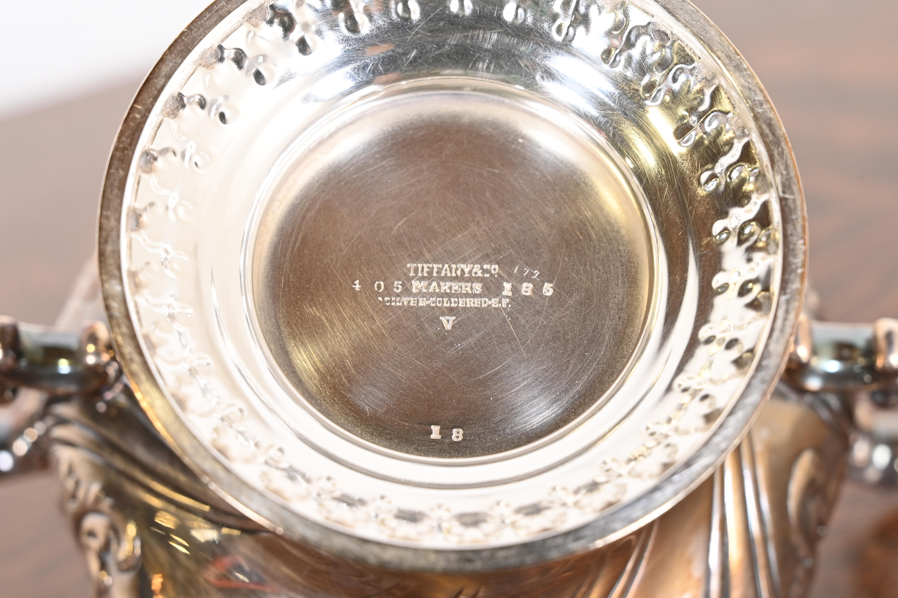 Tiffany & Co. Antique Repousse Silver Plate Coffee or Tea Service Set - Image 10