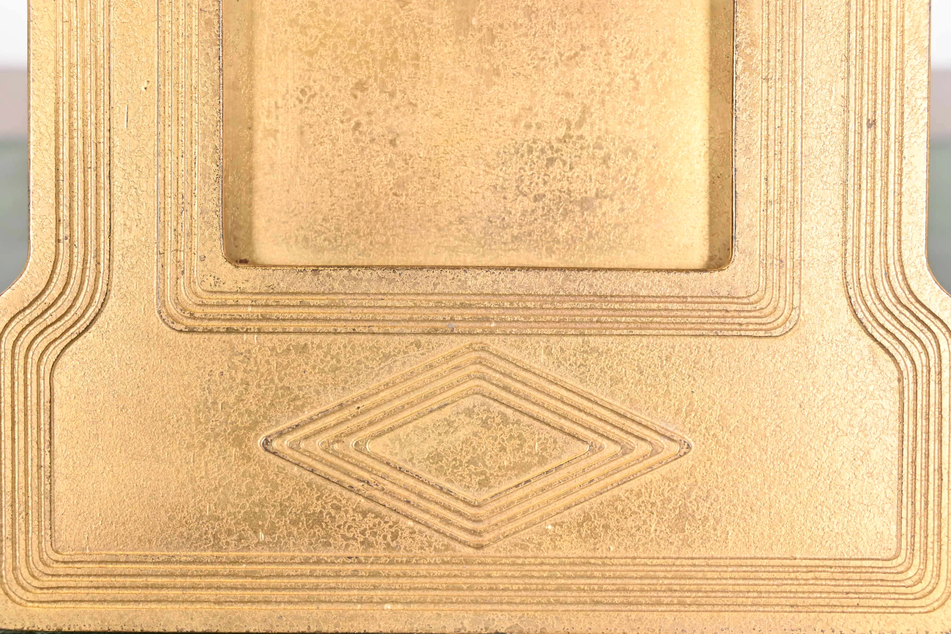 Tiffany Studios New York Graduate Bronze Doré Desk Calendar Frame or Picture Frame - Image 5