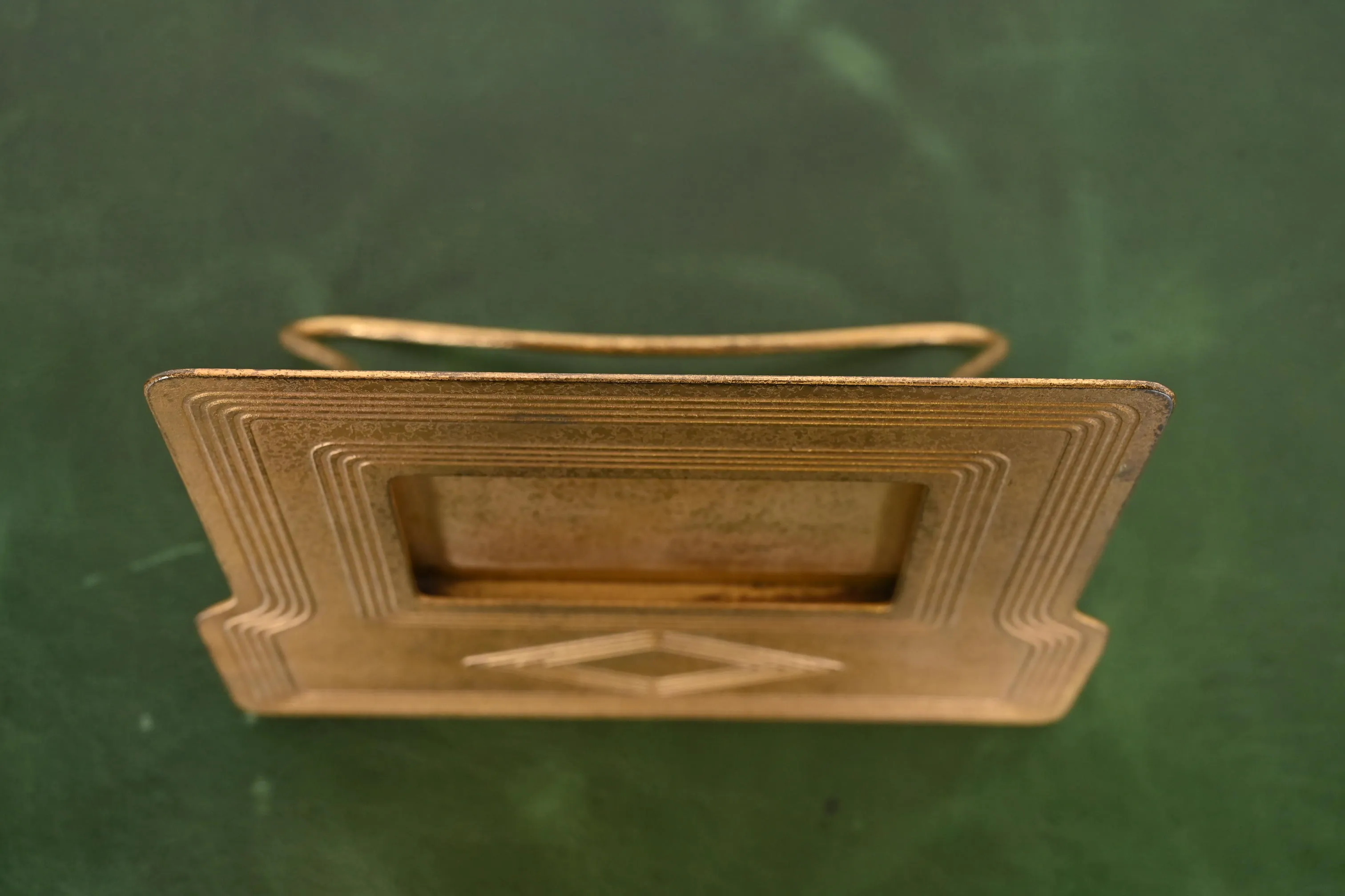 Tiffany Studios New York Graduate Bronze Doré Desk Calendar Frame or Picture Frame - Image 6