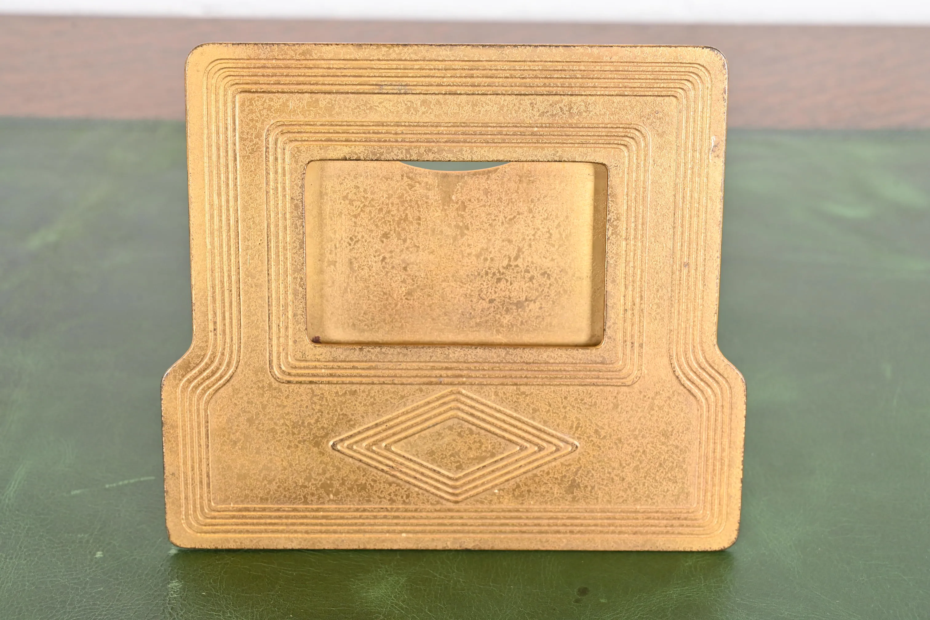 Tiffany Studios New York Graduate Bronze Doré Desk Calendar Frame or Picture Frame - Image 2