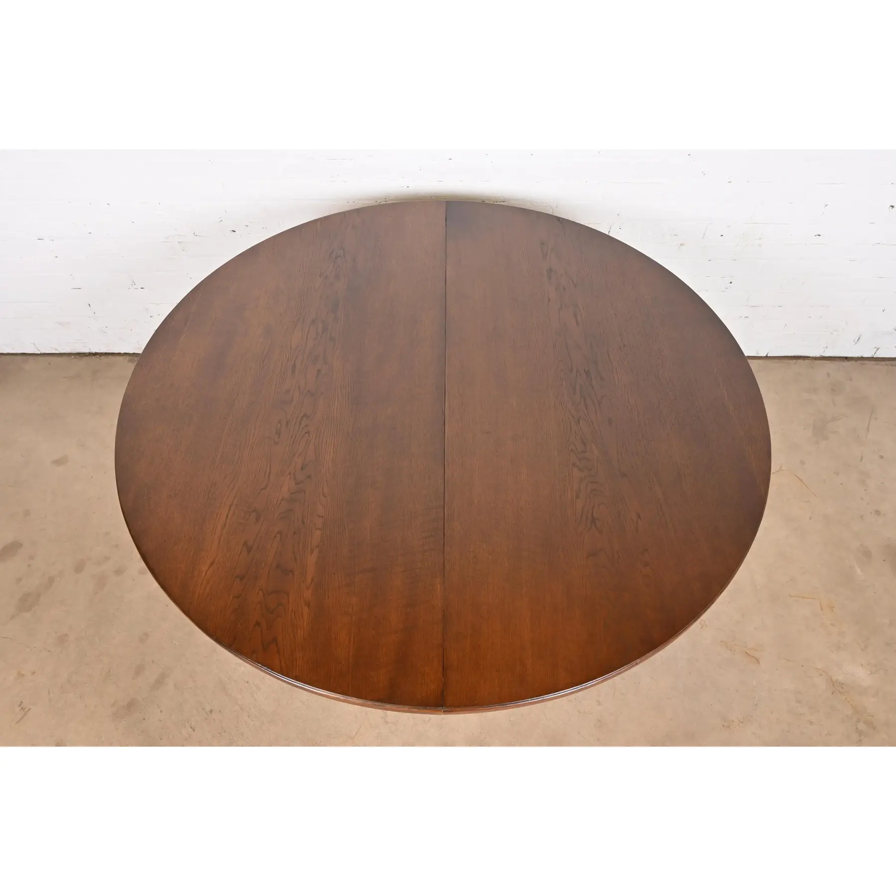R. J. Horner Antique Victorian Carved Oak Pedestal Extension Dining Table, Newly Restored - Image 5