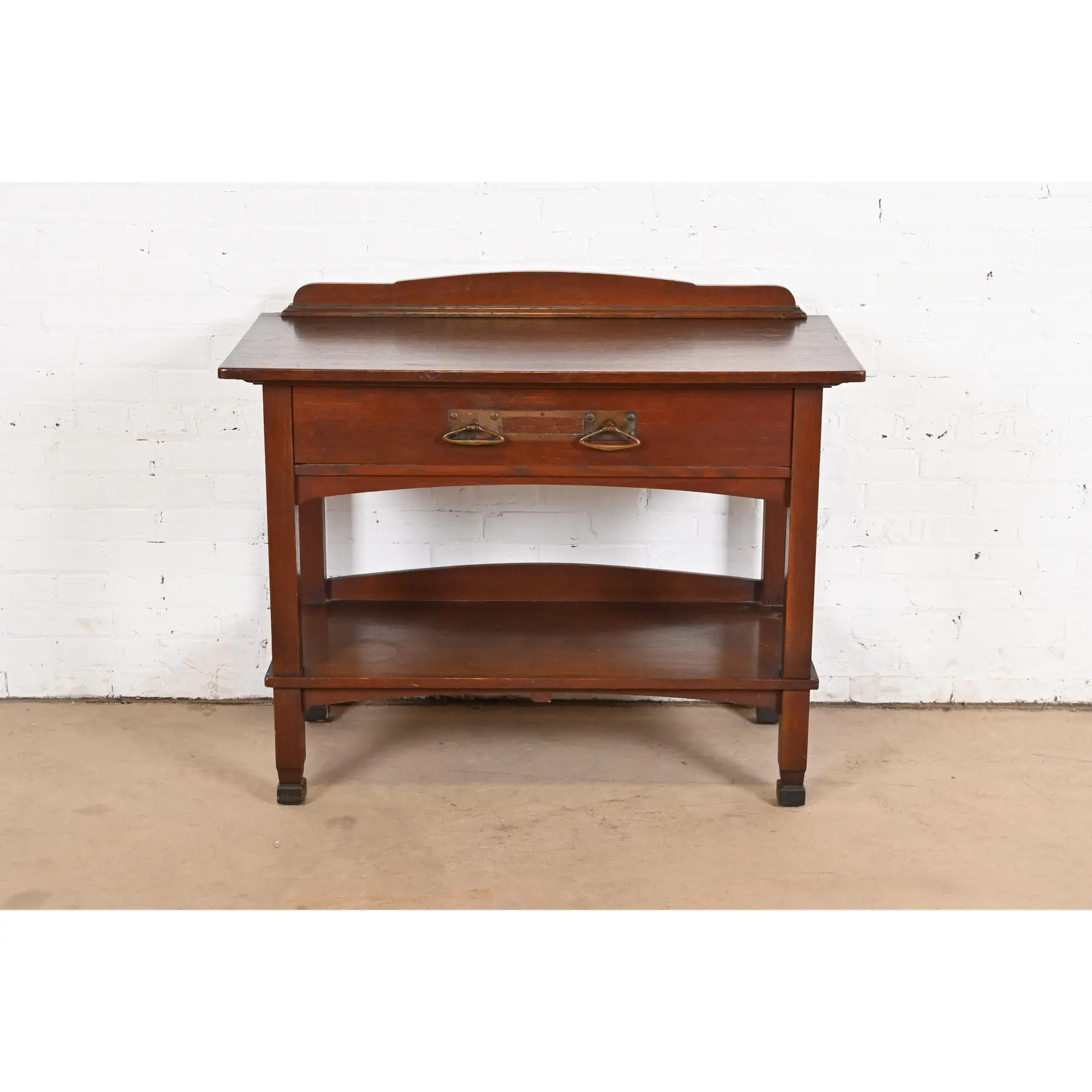 Stickley Brothers Style Antique Mission Oak Arts & Crafts Sideboard Buffet Server, Circa 1900 - Image 3