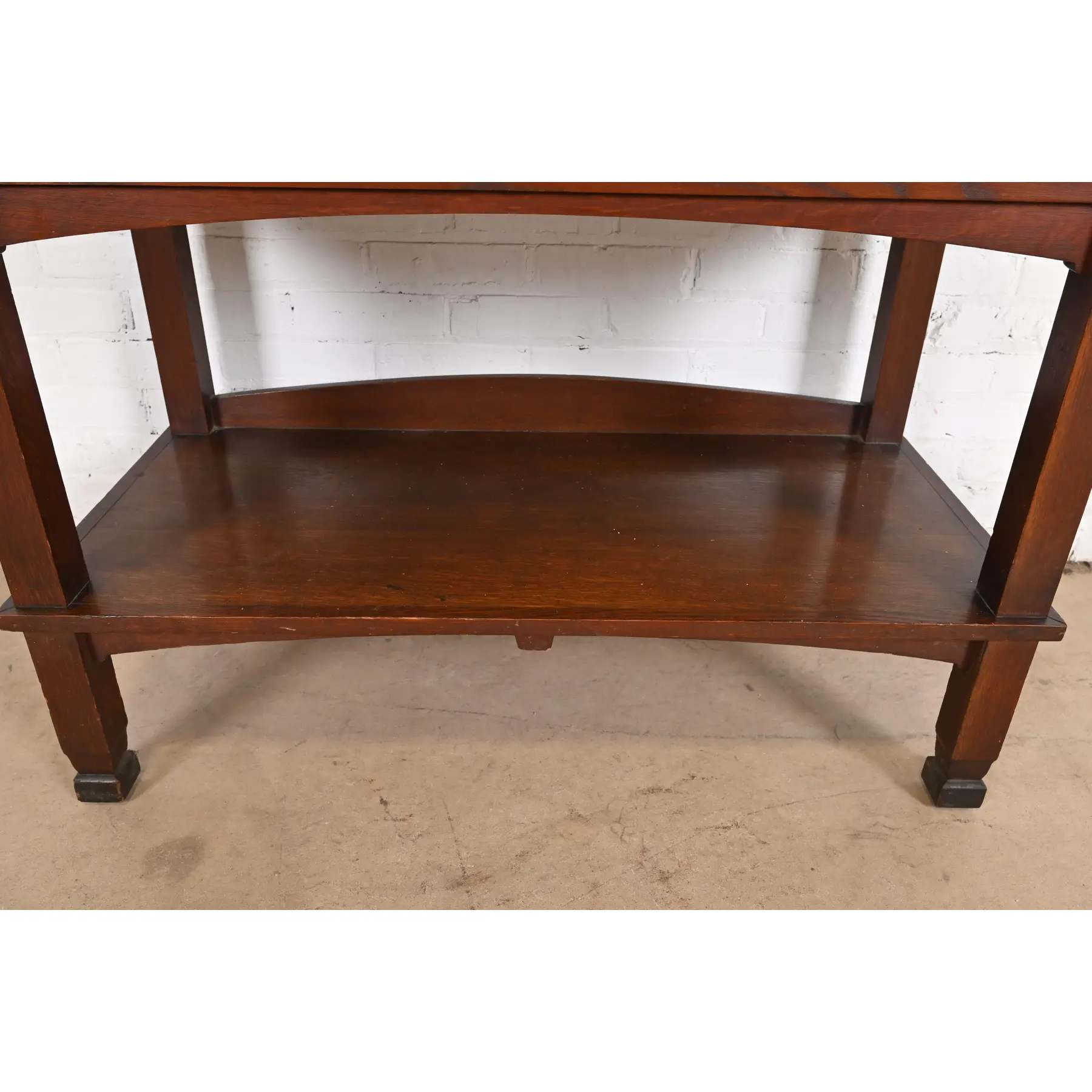 Stickley Brothers Style Antique Mission Oak Arts & Crafts Sideboard Buffet Server, Circa 1900 - Image 9