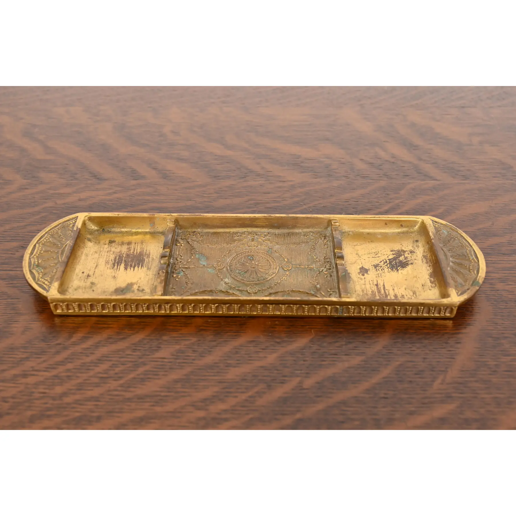 Tiffany Studios New York Adam Bronze Doré Pen Tray - Image 2