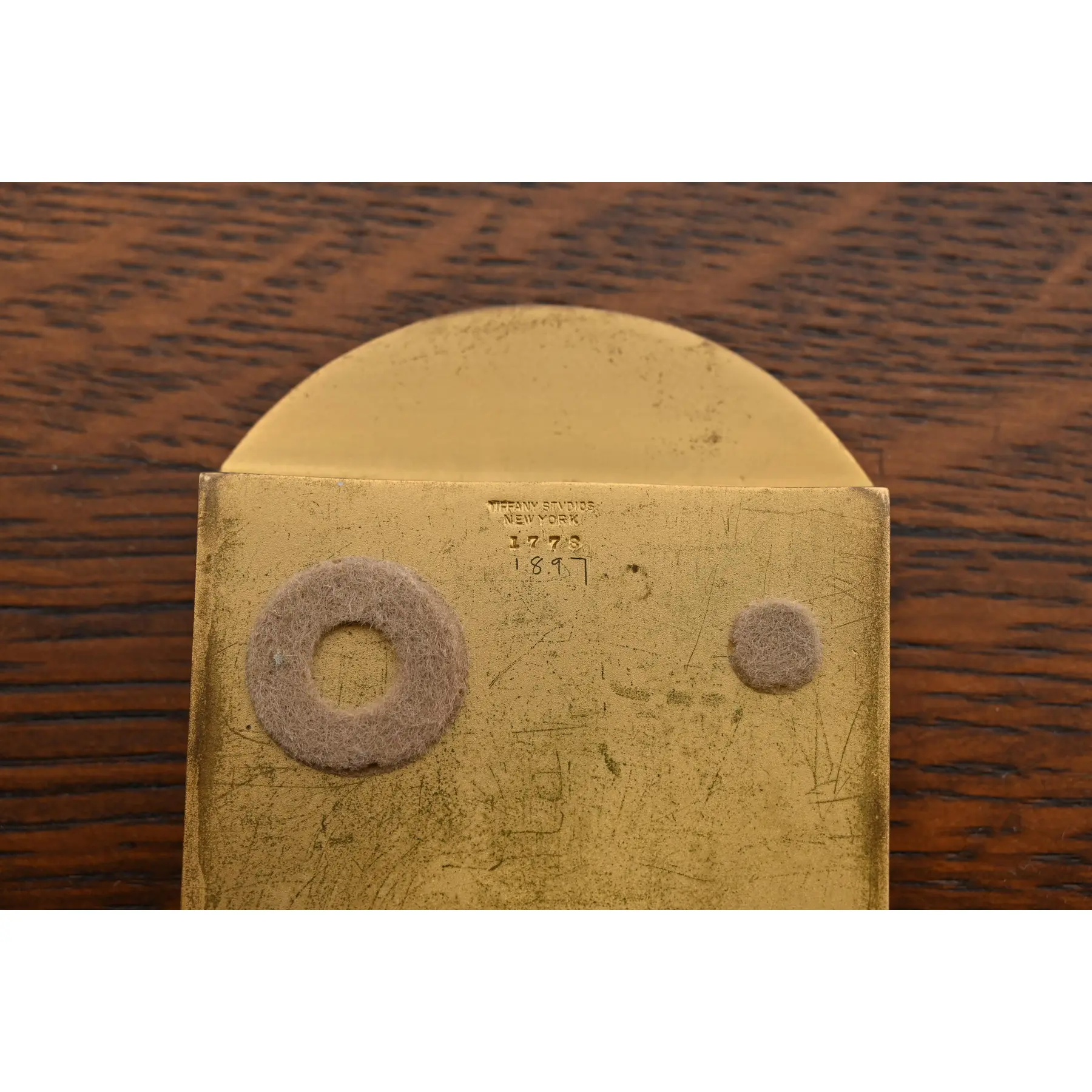 Tiffany Studios New York Adam Bronze Doré Pen Tray - Image 10