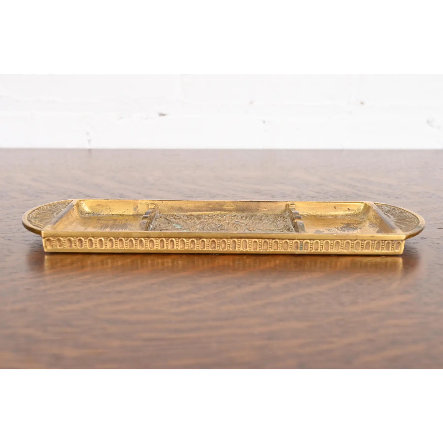 Tiffany Studios New York Adam Bronze Doré Pen Tray - Image 4