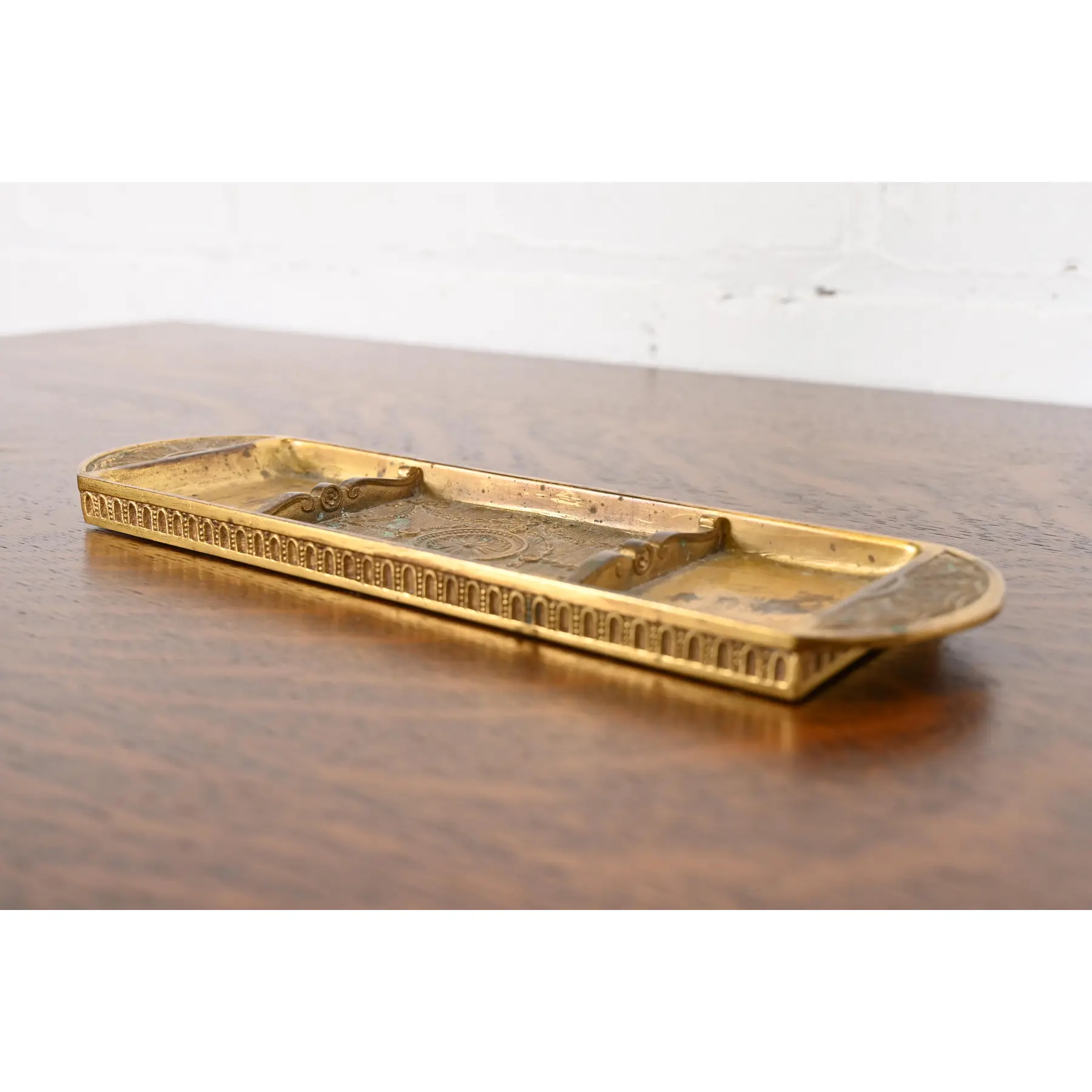 Tiffany Studios New York Adam Bronze Doré Pen Tray - Image 5