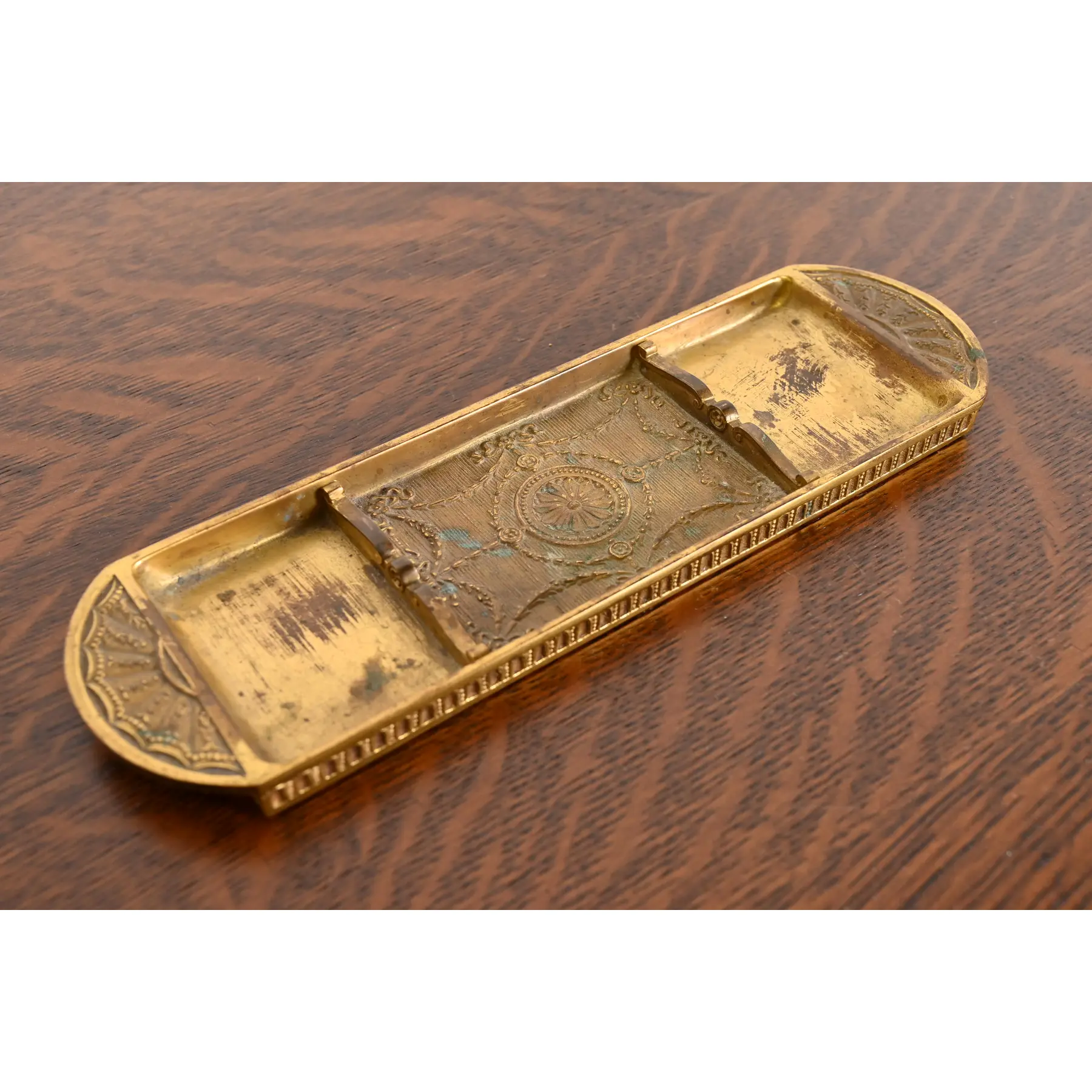 Tiffany Studios New York Adam Bronze Doré Pen Tray - Image 3