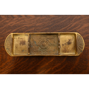 Tiffany Studios New York Adam Bronze Doré Pen Tray