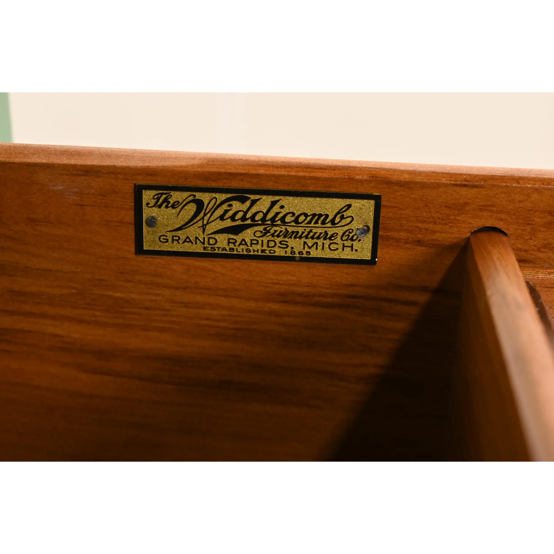 Widdicomb Antique French Regency Louis XVI Green Lacquered Dresser Chest, Newly Refinished - Image 8