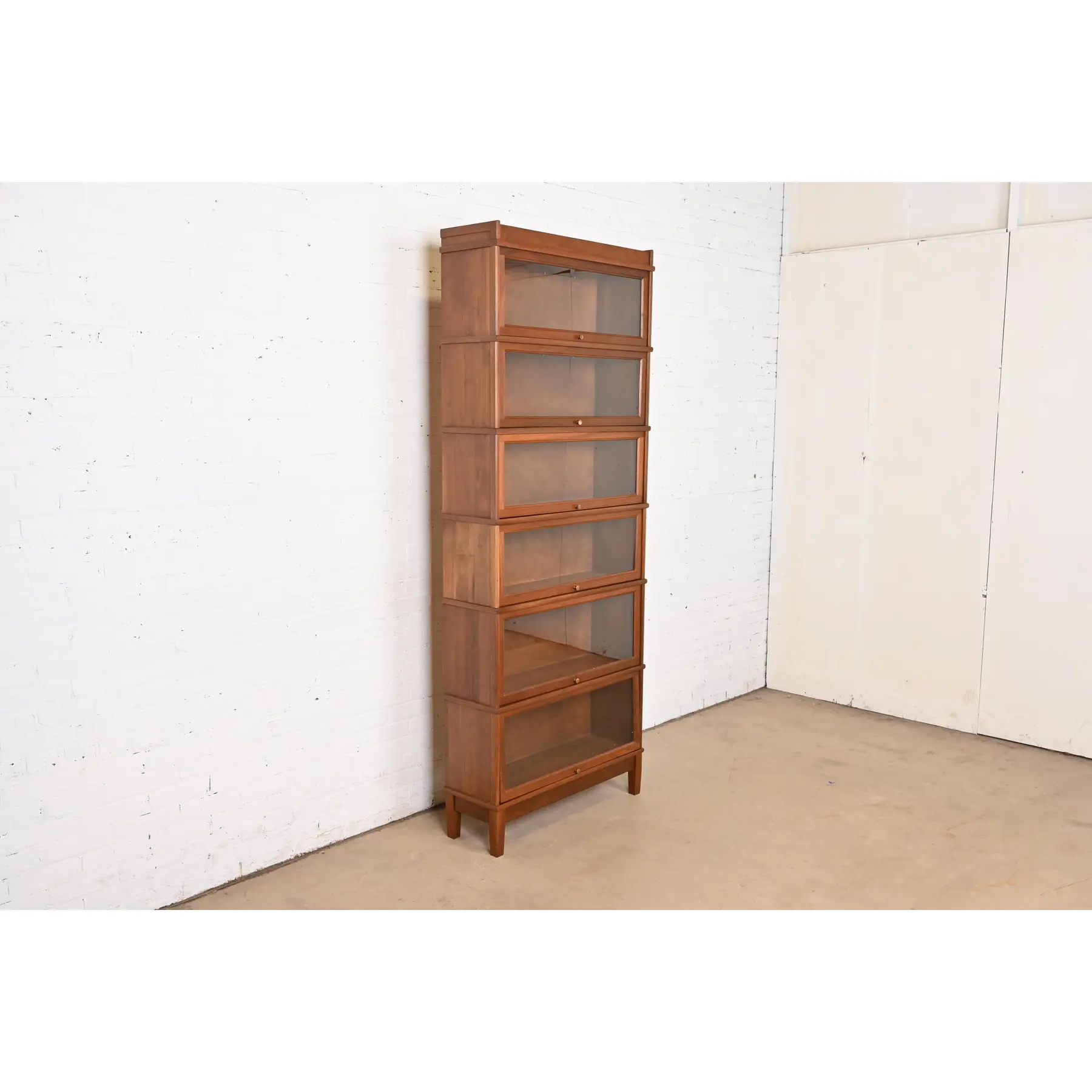 Arts & Crafts Walnut Six-Stack Barrister Bookcase by Hale - Image 4