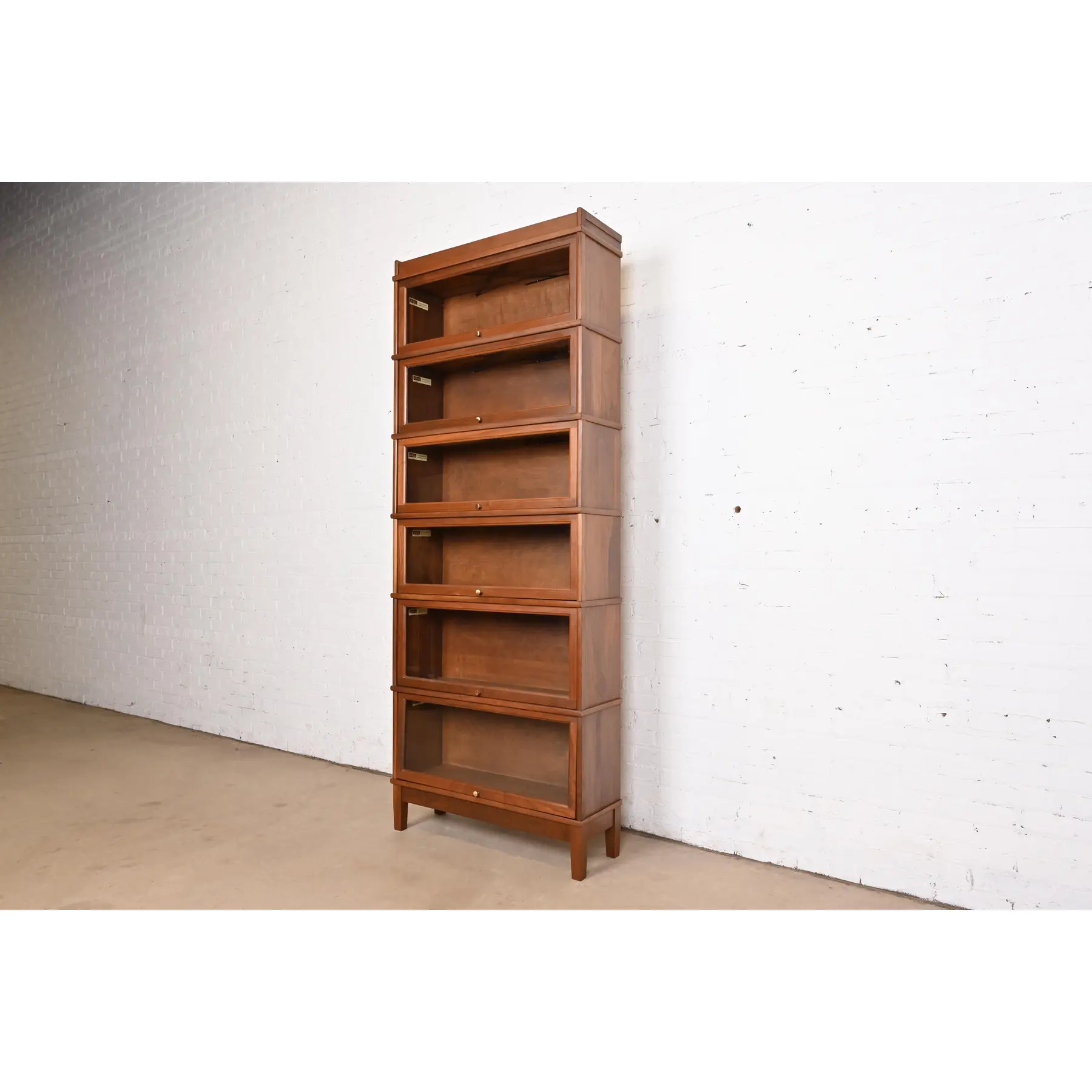 Arts & Crafts Walnut Six-Stack Barrister Bookcase by Hale - Image 3