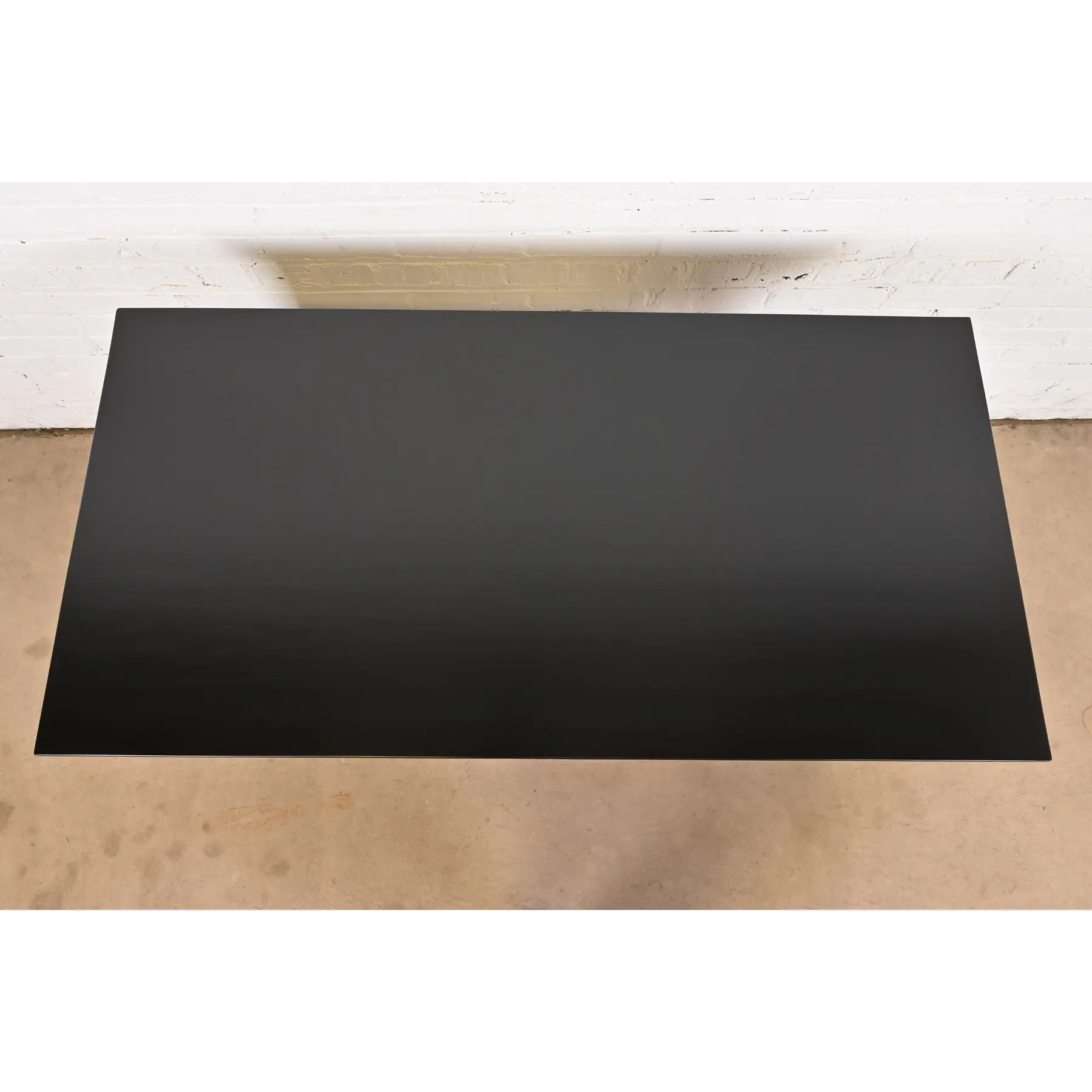 Paul McCobb Planner Group Mid-Century Modern Black Lacquered Writing Desk, Newly Refinished - Image 7