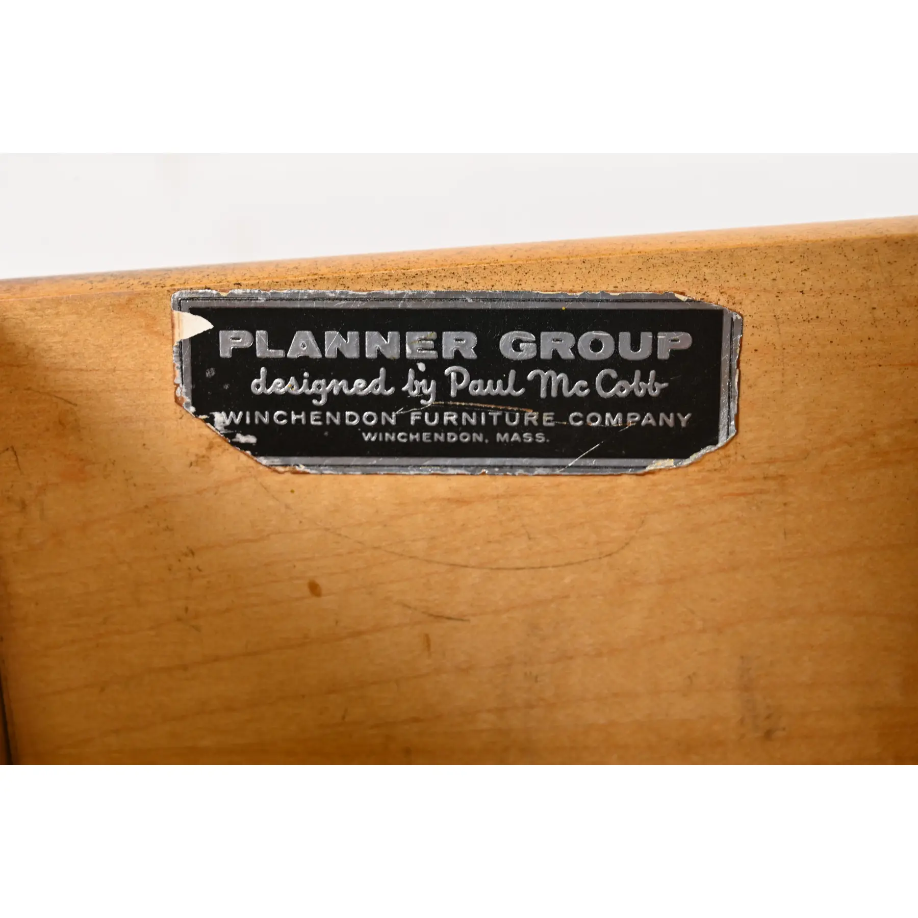 Paul McCobb Planner Group Mid-Century Modern Black Lacquered Writing Desk, Newly Refinished - Image 6