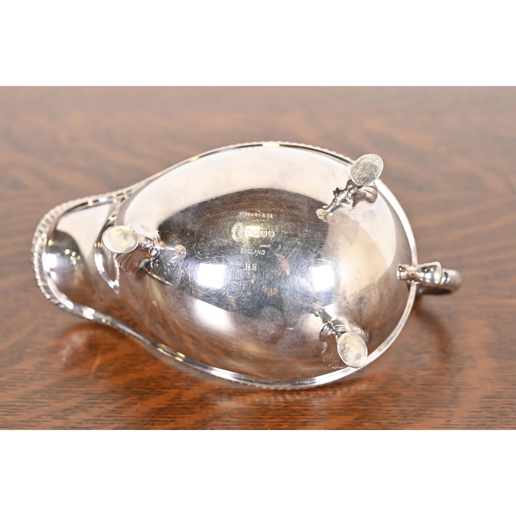 Tiffany & Co. Antique Silverplate Gravy Boat With Tray - Image 8