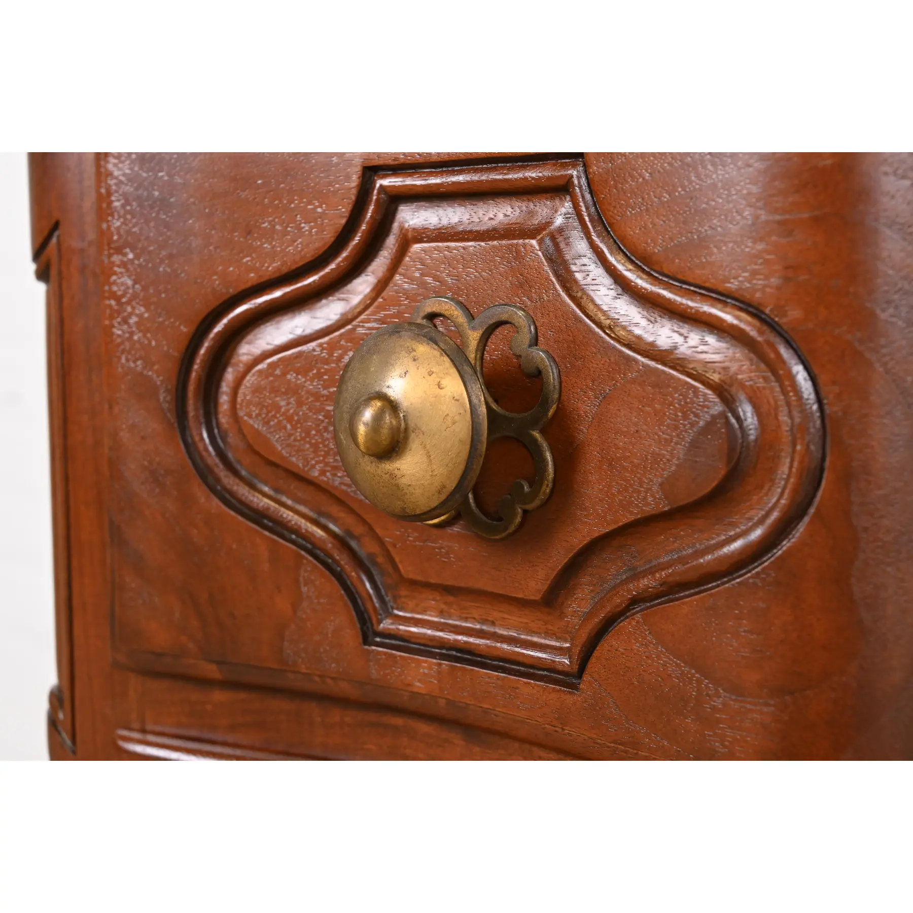 Baker Furniture Italian Provincial Louis XV Carved Walnut Chest of Drawers or Commode, Newly Refinished - Image 7