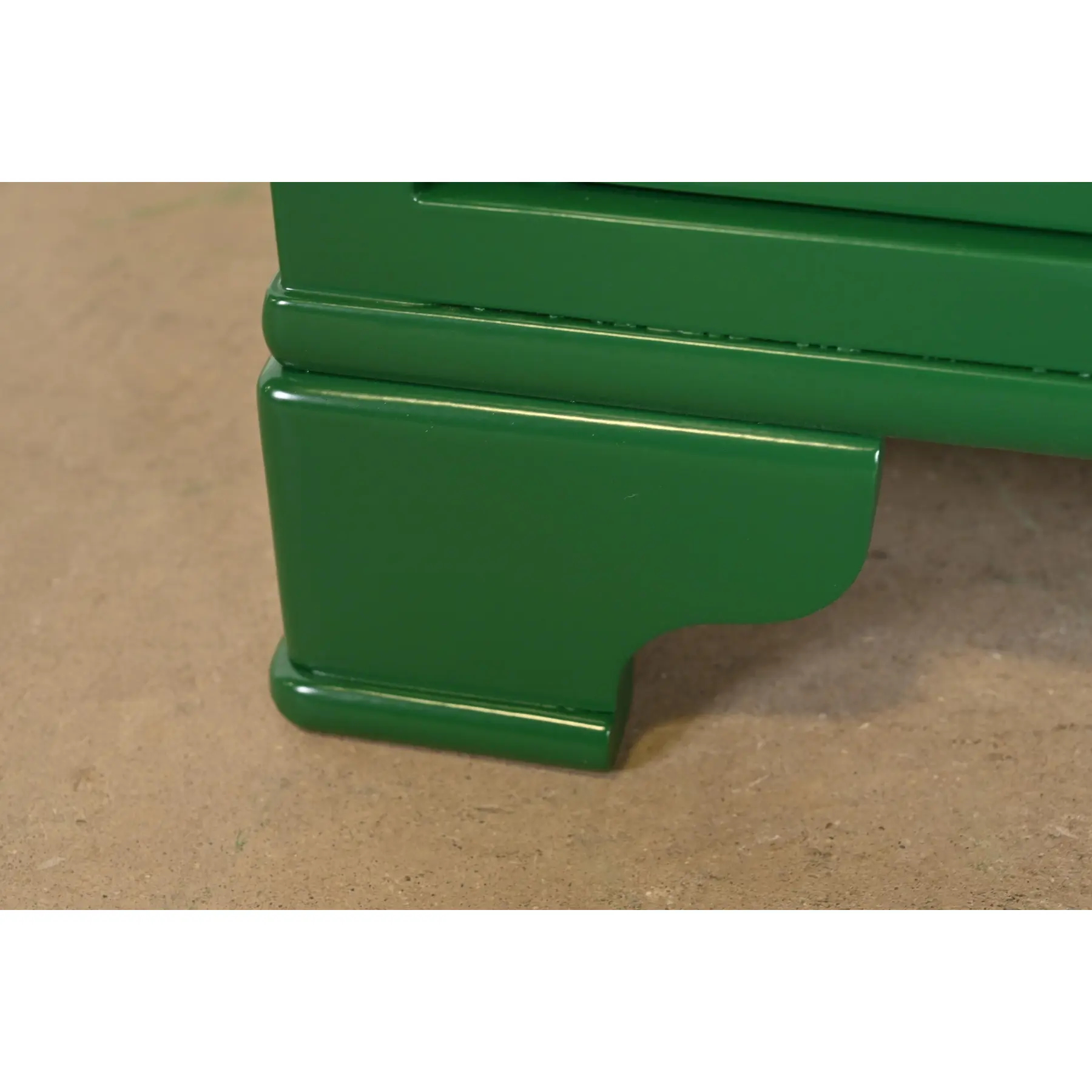 Grange French Louis Philippe Green Lacquered Nightstands, Newly Refinished - Image 8