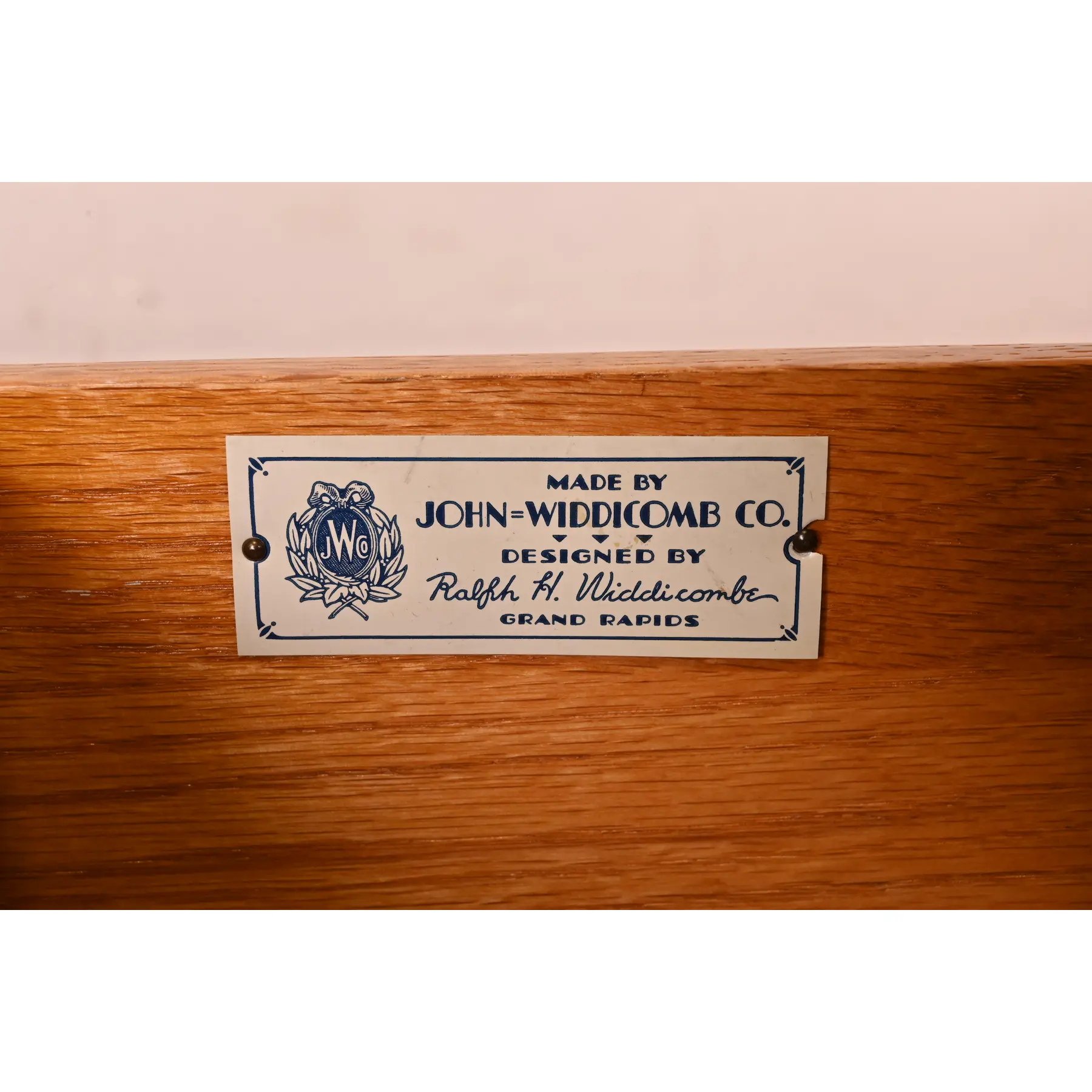 John Widdicomb French Provincial Louis XV Pink Lacquered Six-Drawer Dresser, Newly Refinished - Image 8