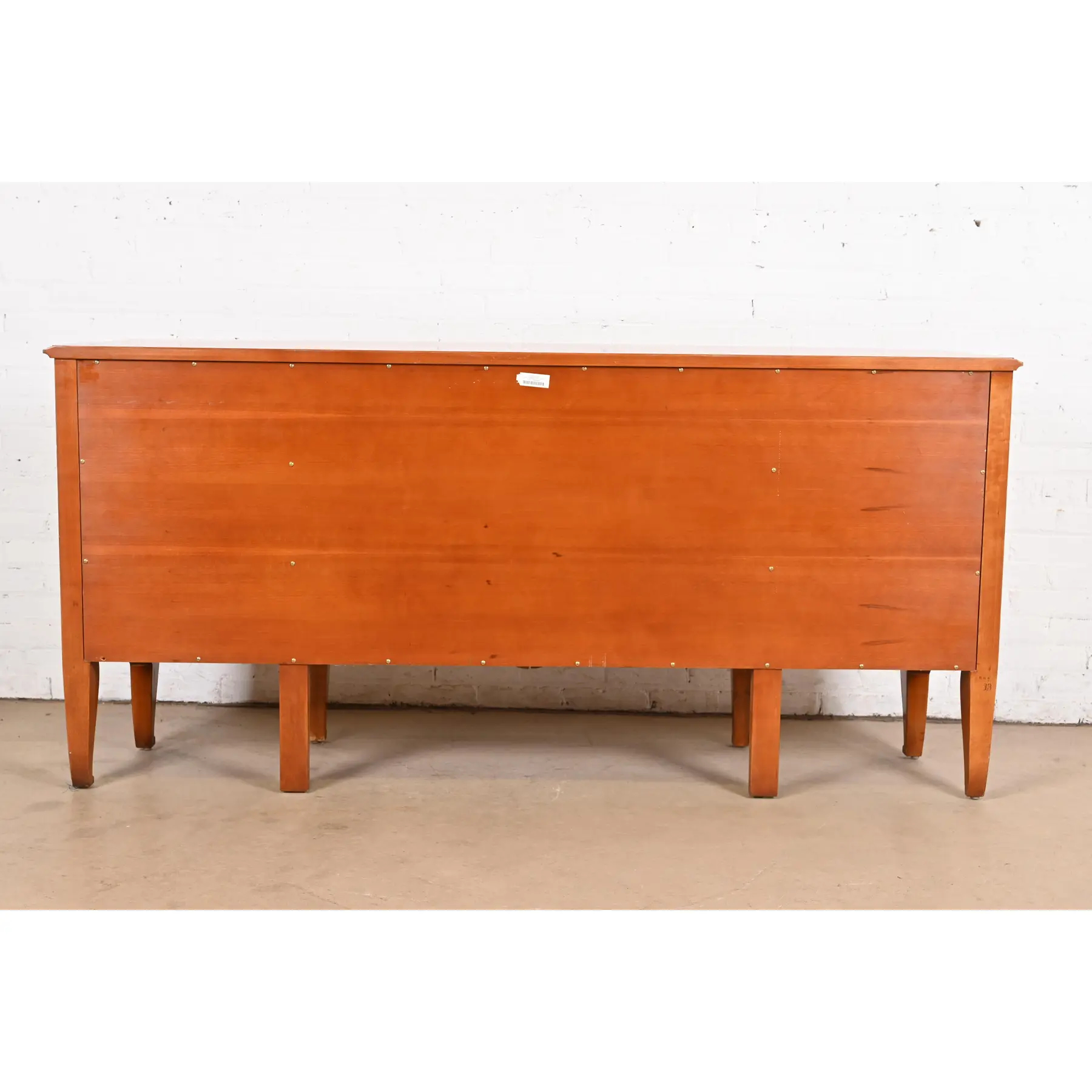 John Widdicomb French Regency Louis XVI Burl Wood and Brass Sideboard Credenza - Image 11