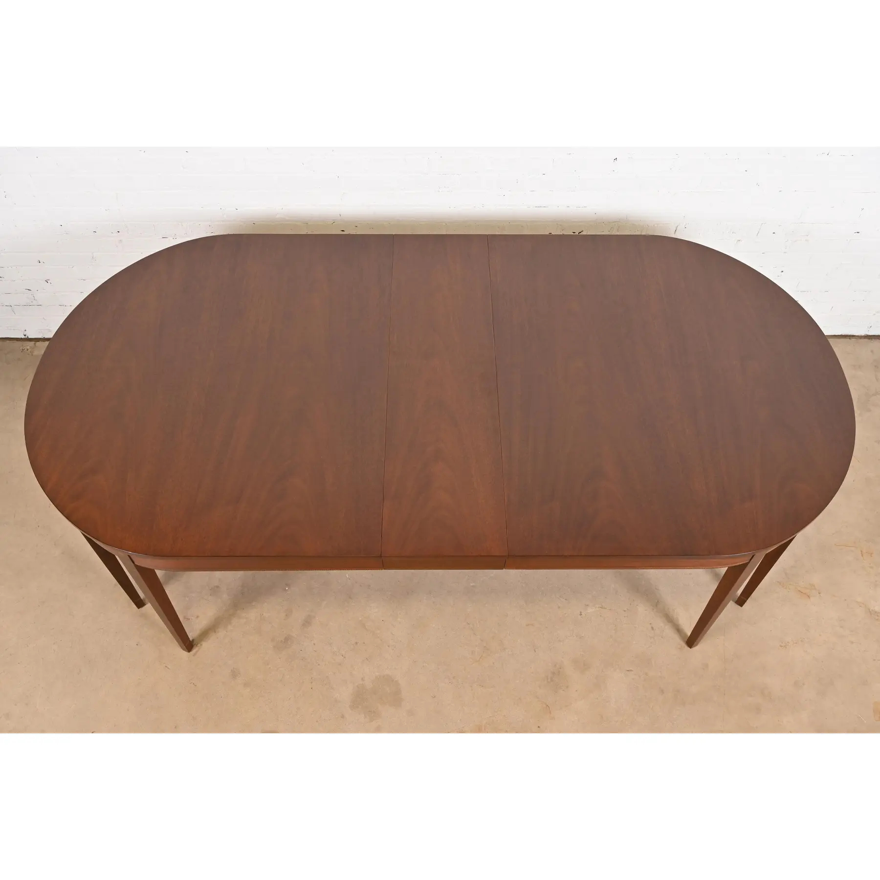 Kindel Furniture Federal Inlaid Mahogany Extension Dining Table, Newly Refinished - Image 5