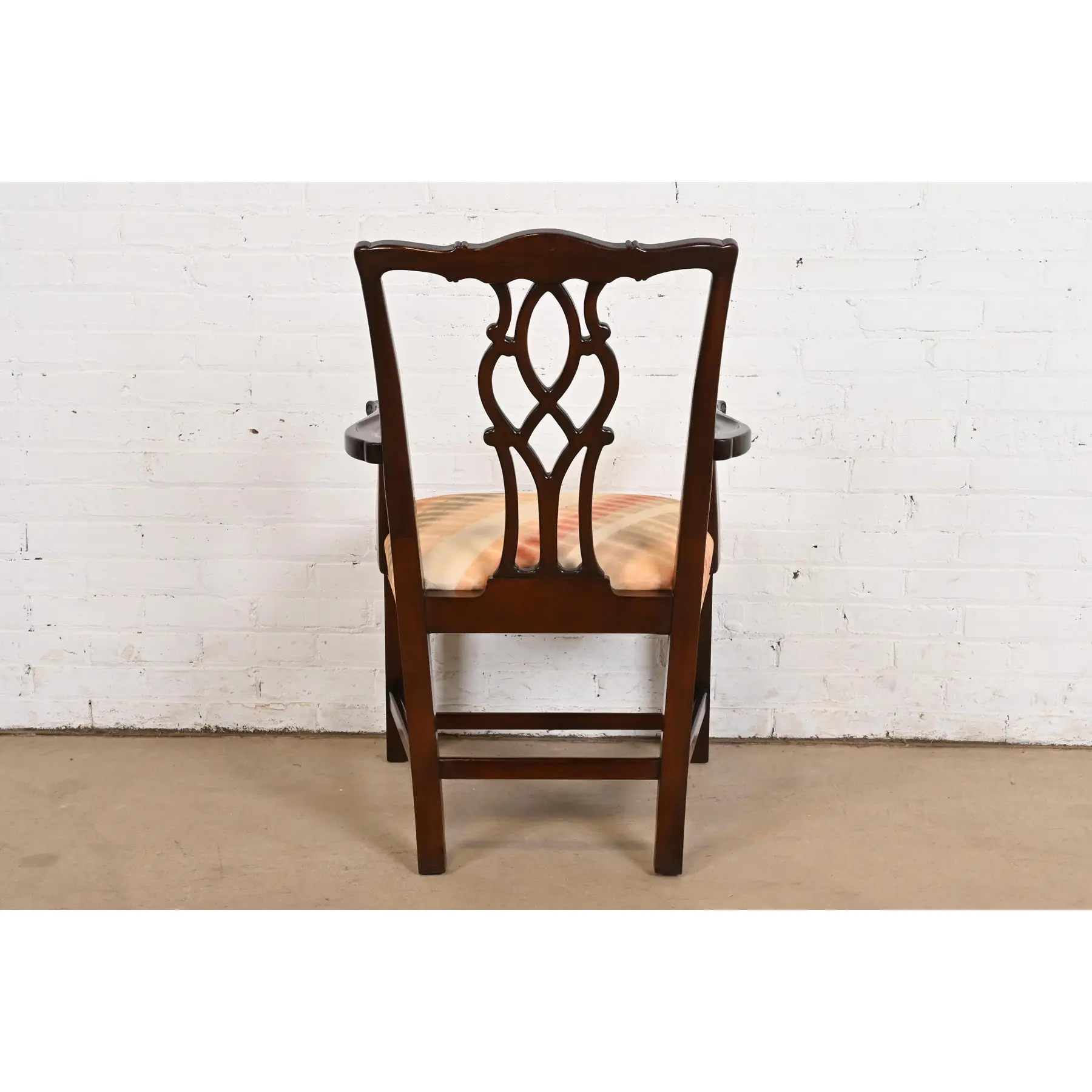 Kindel Furniture Georgian Carved Mahogany Dining Chairs, Set of Six - Image 9
